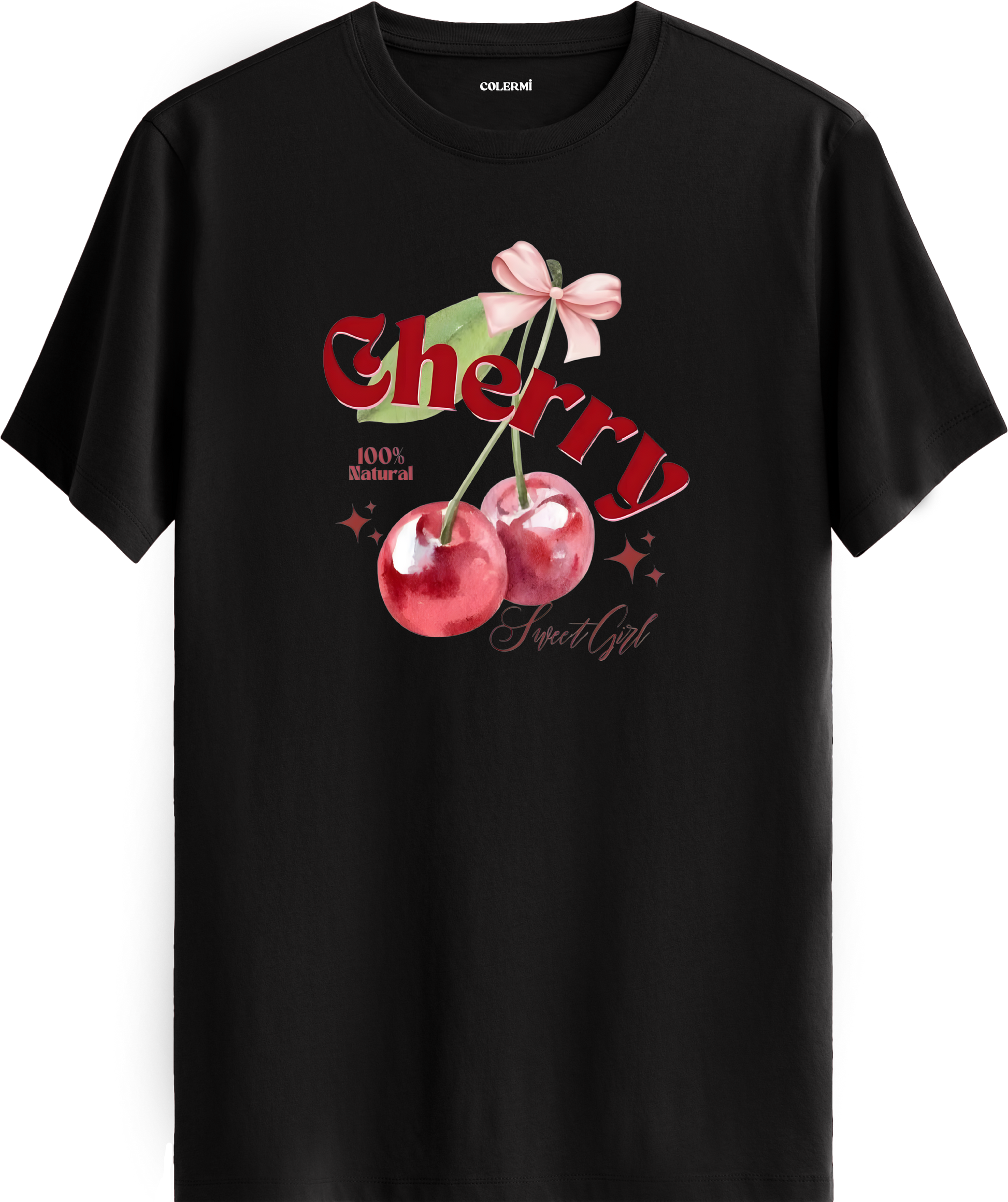 Cherry Sweet Girl Baskılı Tişört görsel 9 | Colermi