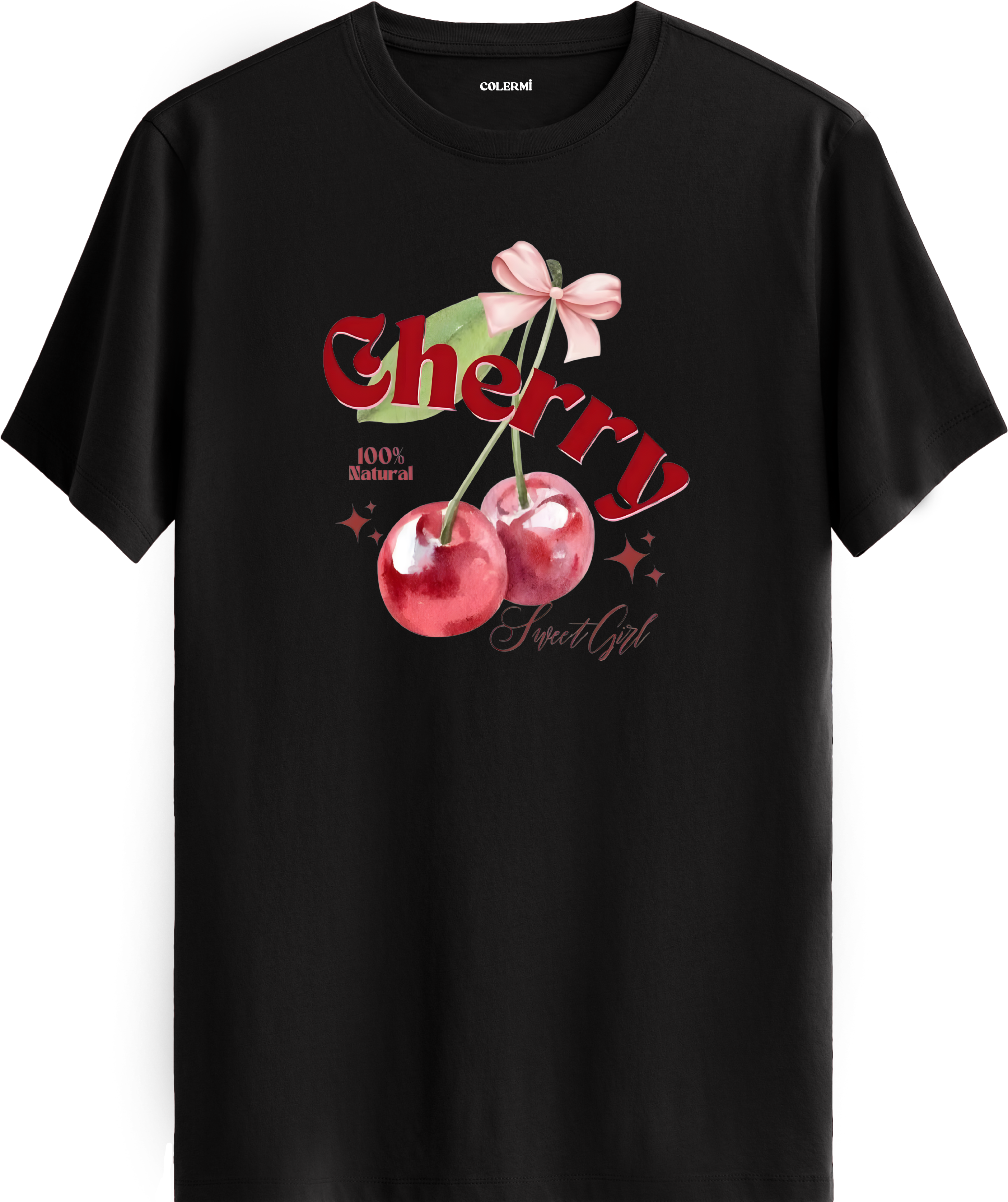 Cherry Sweet Girl Baskılı Tişört görsel 9 | Colermi