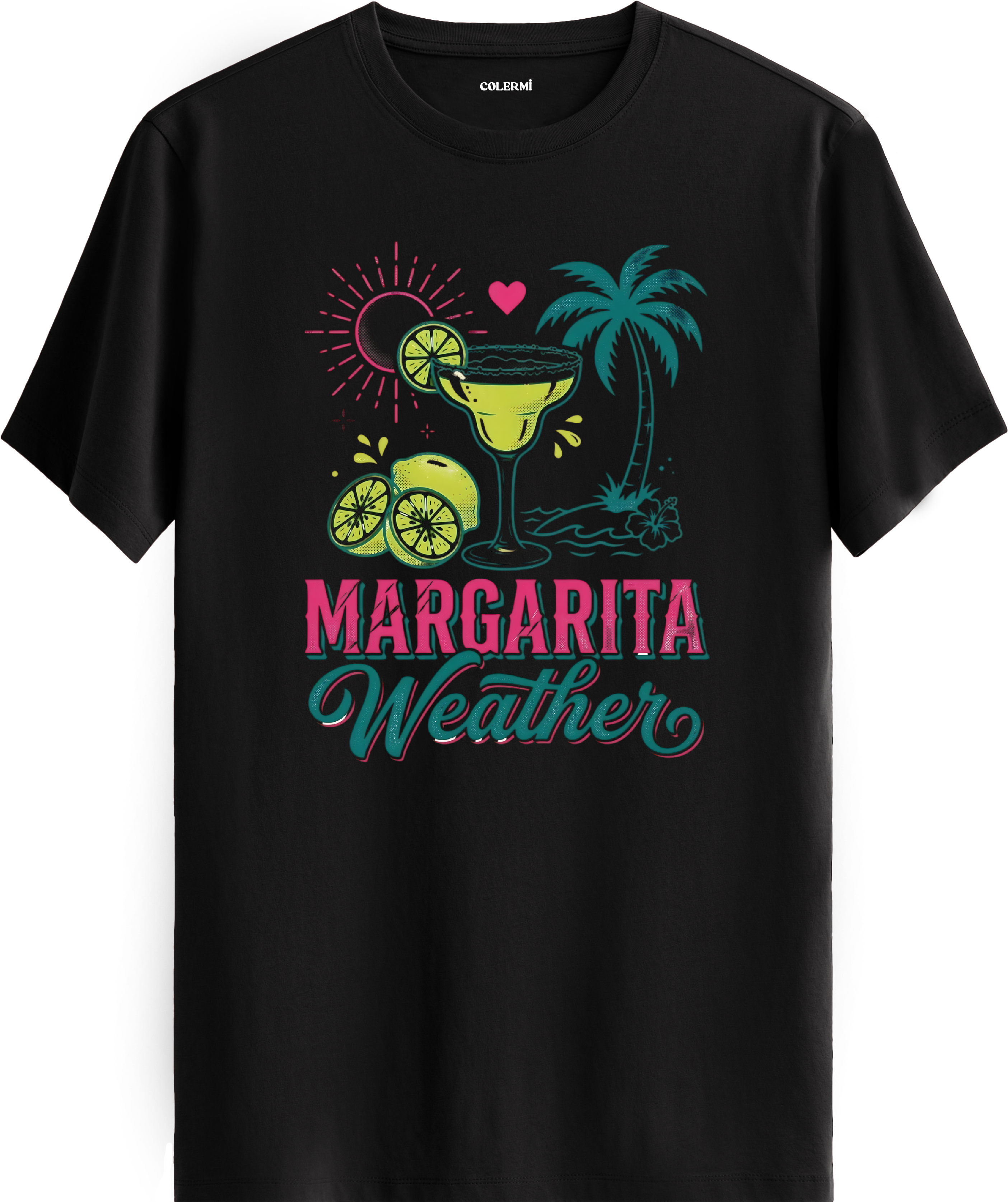 Margarita Weather Kokteyl Baskılı Regular Tişört