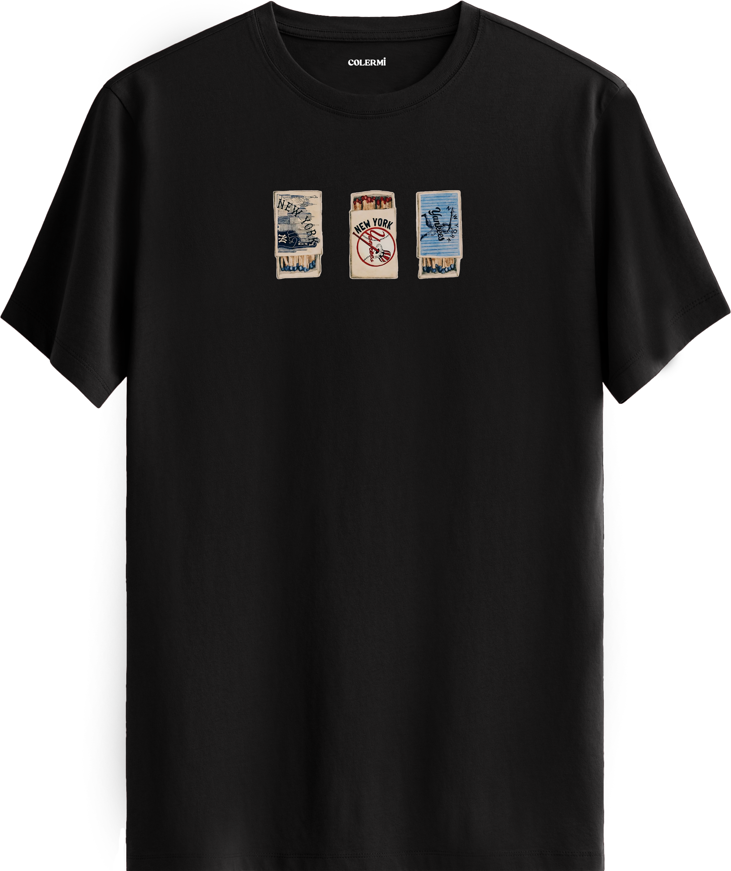 New York Matchbox Baskılı Regular Tişört