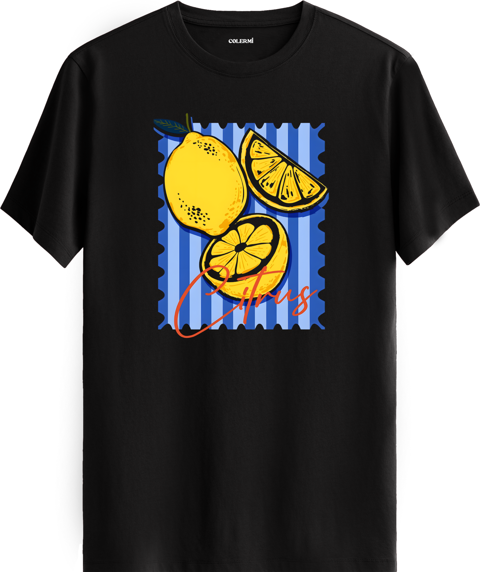 Citrus Lemon Baskılı Tişört görsel 9 | Colermi