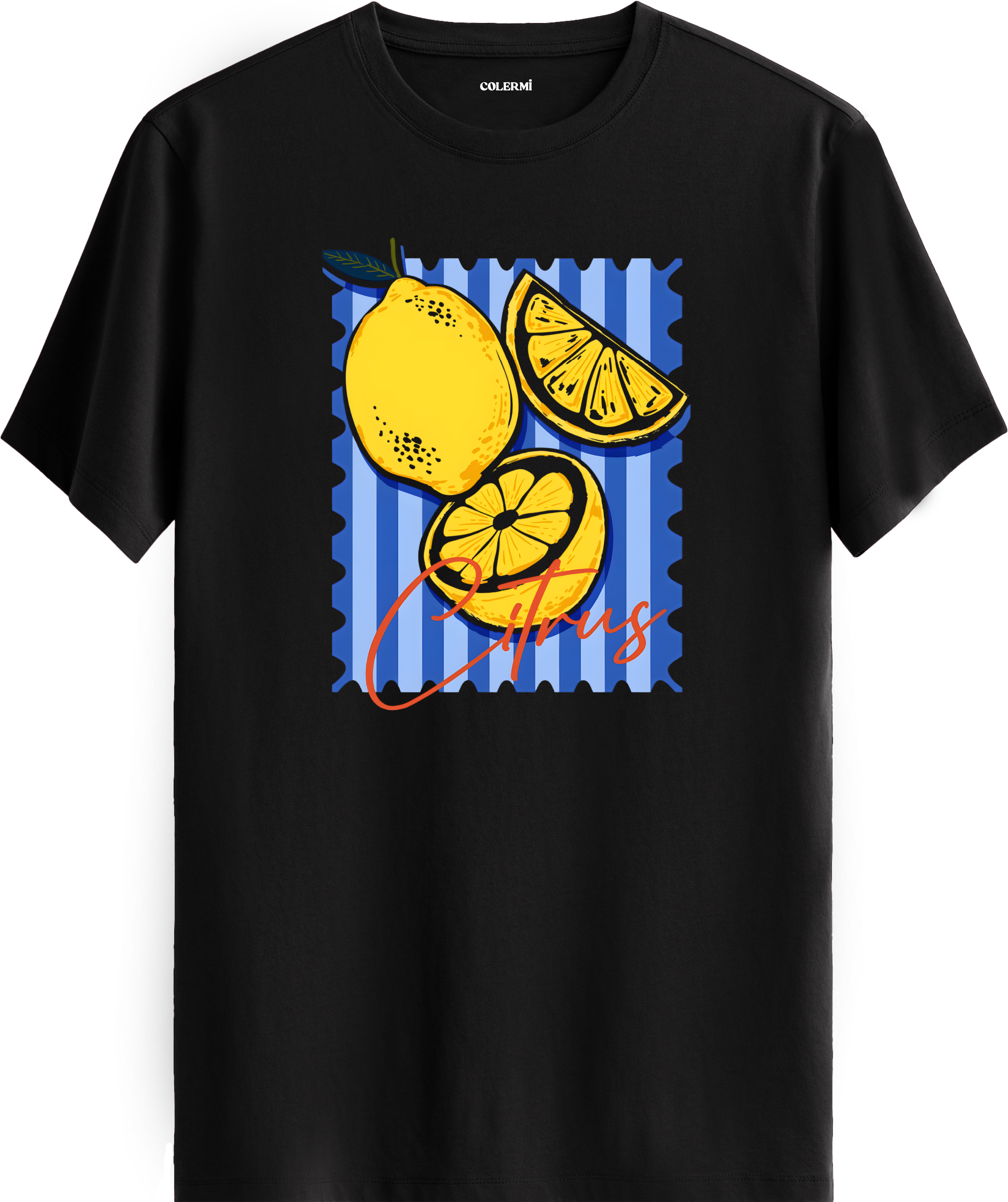 Citrus Lemon Baskılı Tişört görsel 9 | Colermi