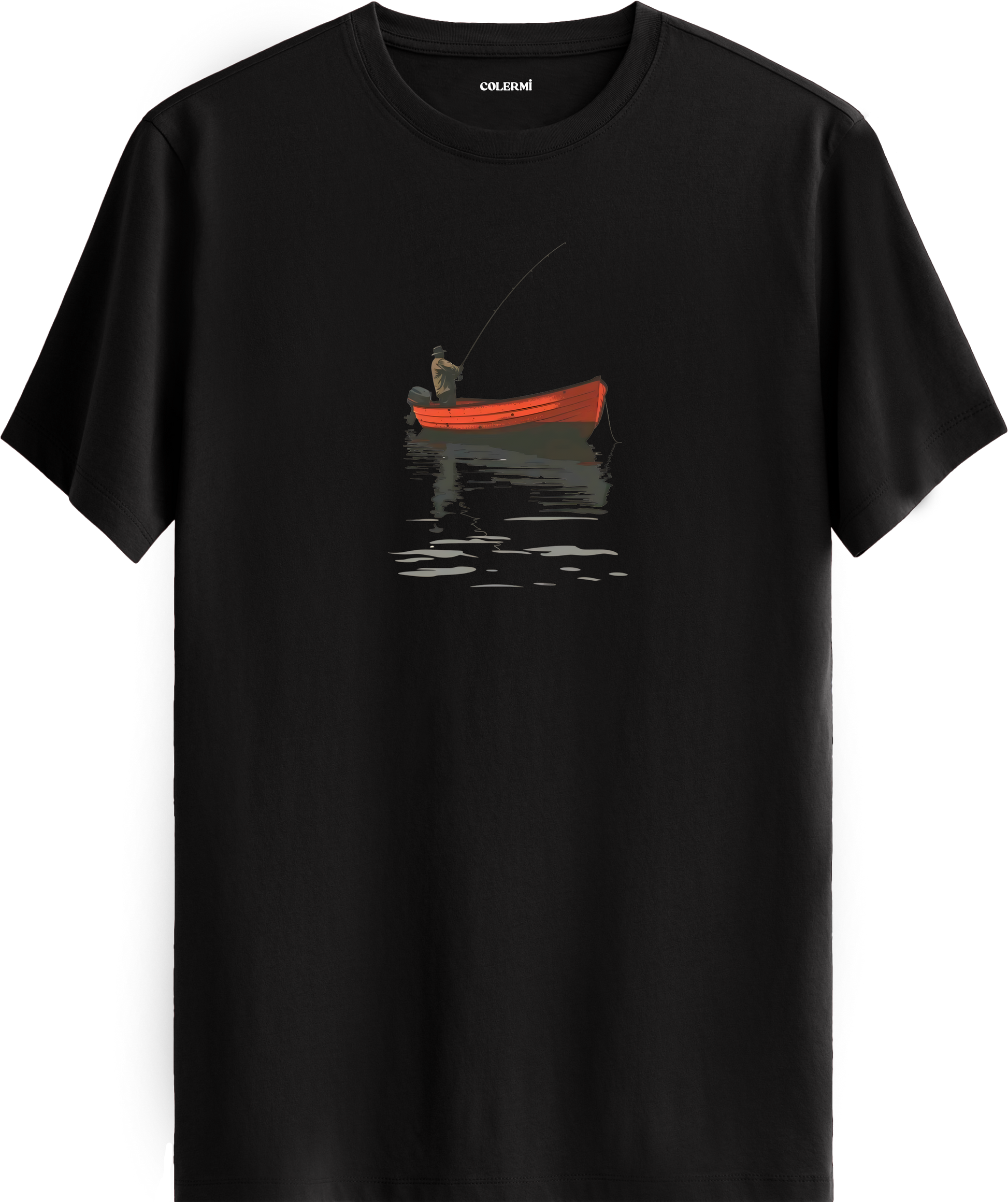 Fisherman Boat Baskılı Tişört görsel 9 | Colermi