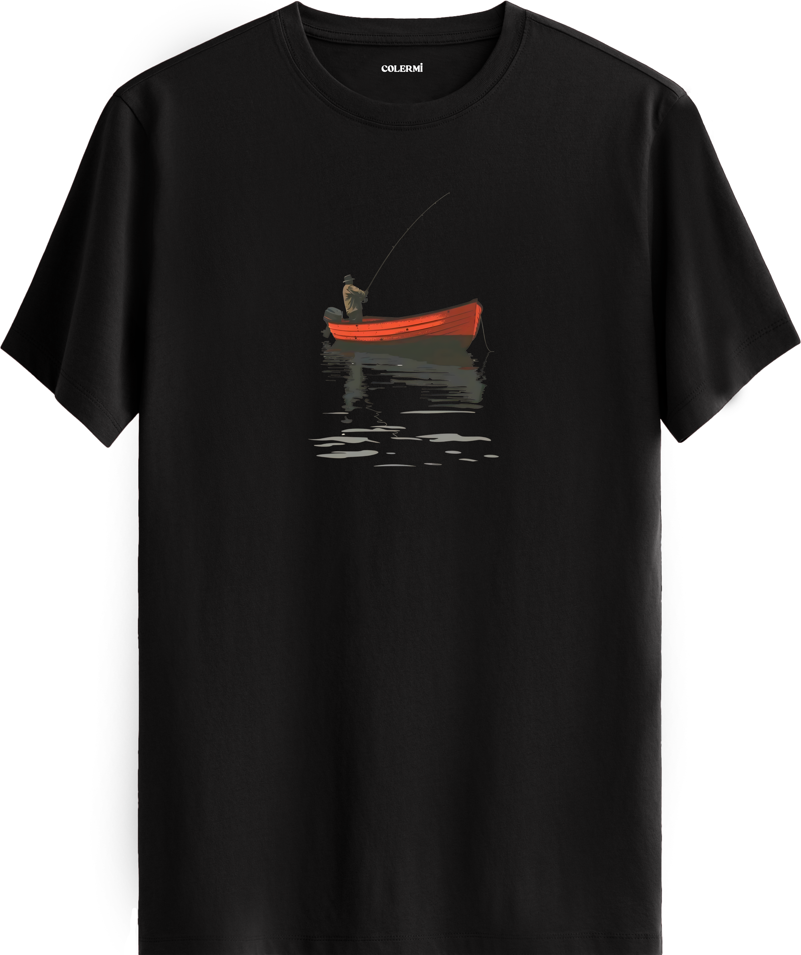 Fisherman Boat Baskılı Tişört görsel 9 | Colermi