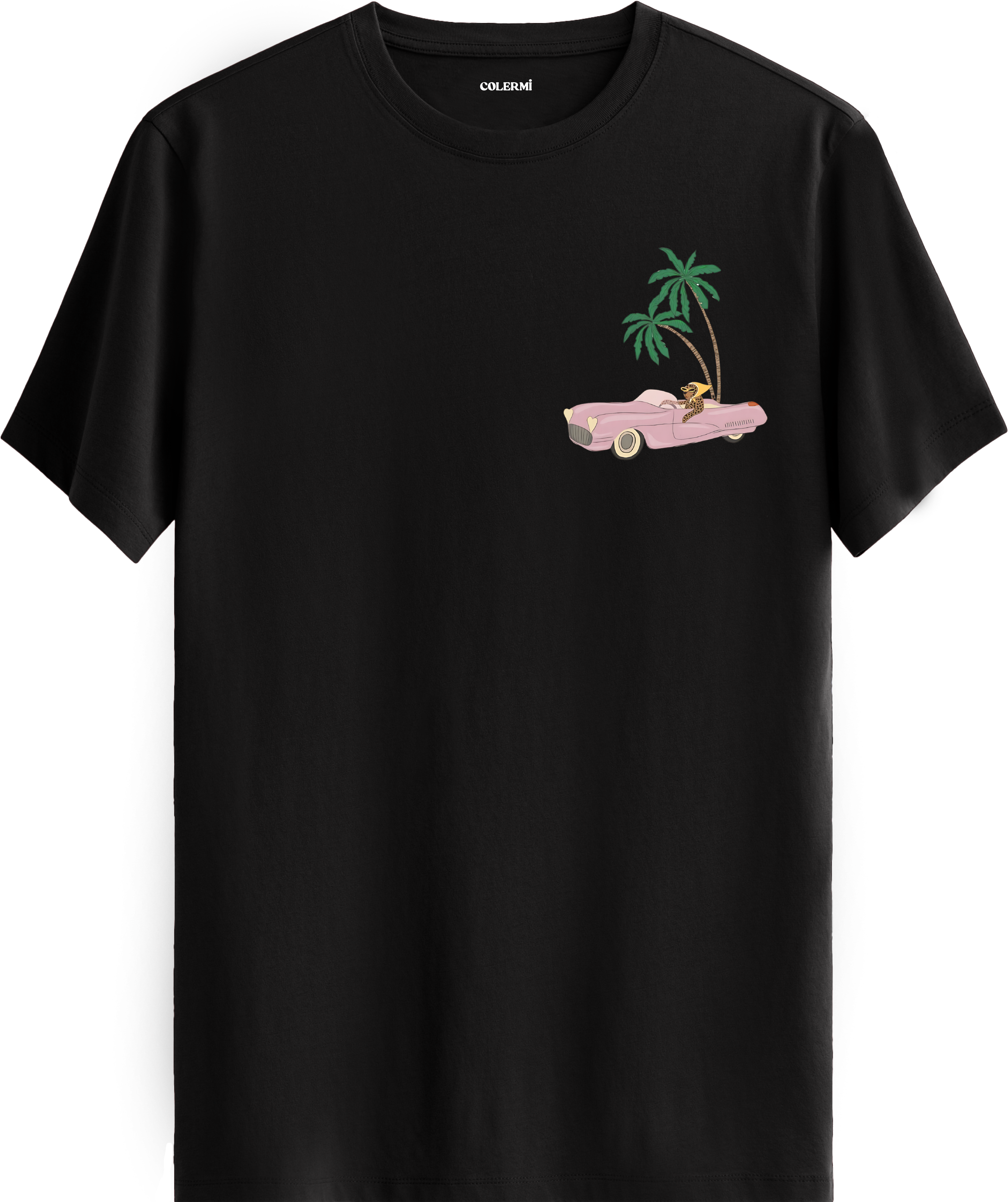 Palm Drive Baskılı Regular Tişört