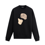 Soyut Yüz Tasarım Sweatshirt