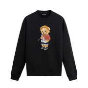 Saksafon Çalan Ayıcık Baskılı Sweatshirt