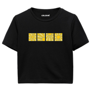 Colermi Güneş Desenli Crop Top Tişört
