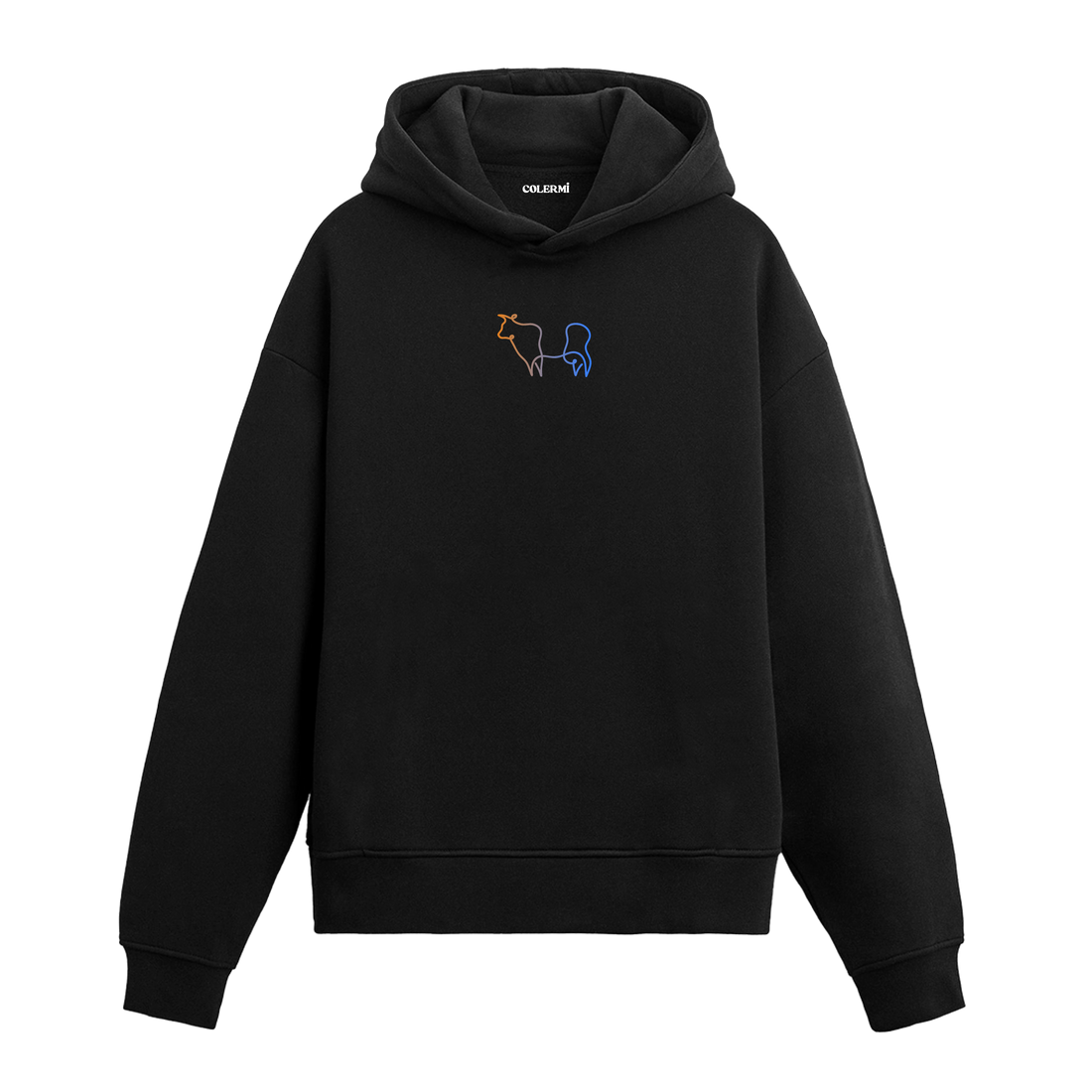 Taurus Harmony Graphic Hoodie - Bull Silhouette, Strength and Grace