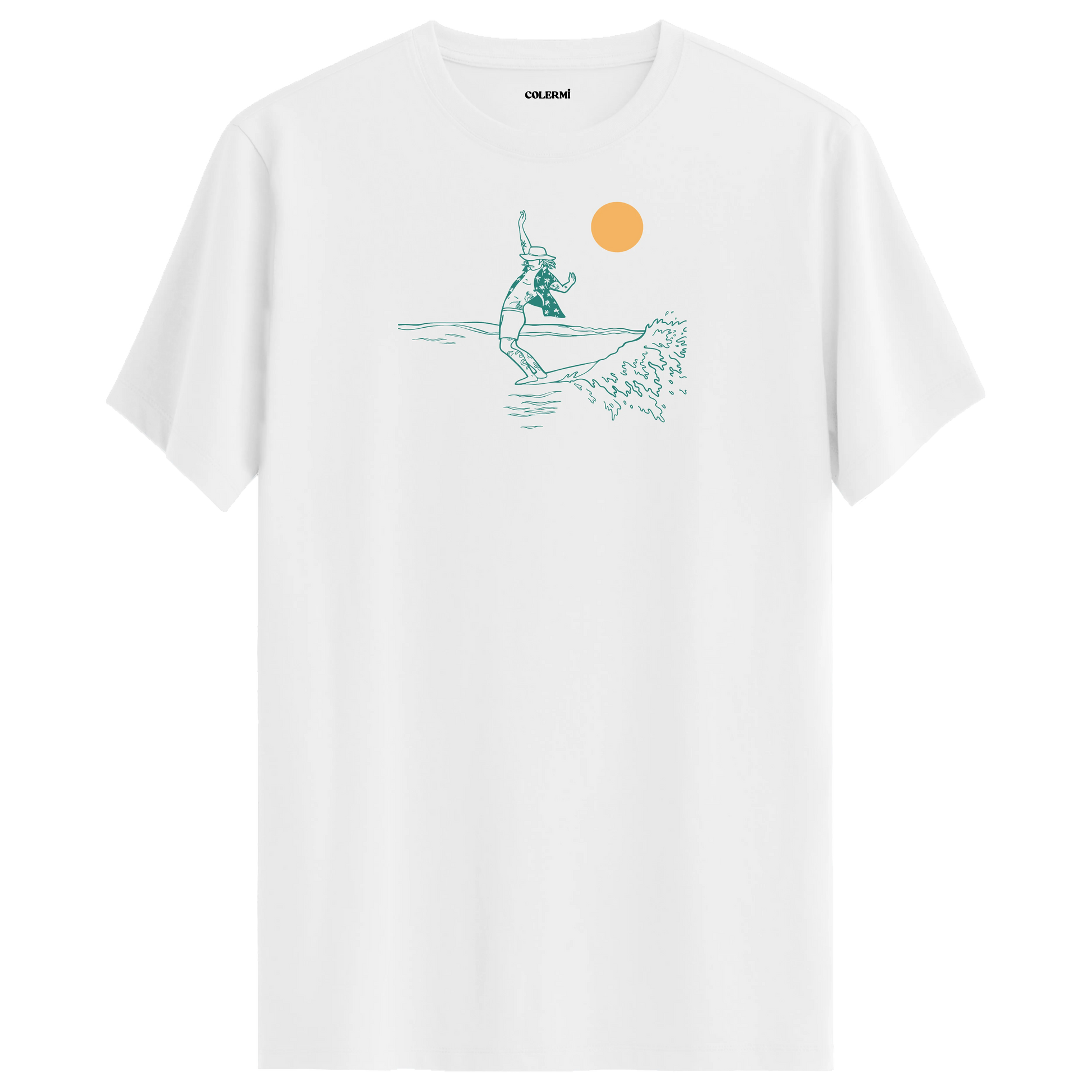 Güneş Altında Surf T-shirt | Colermi