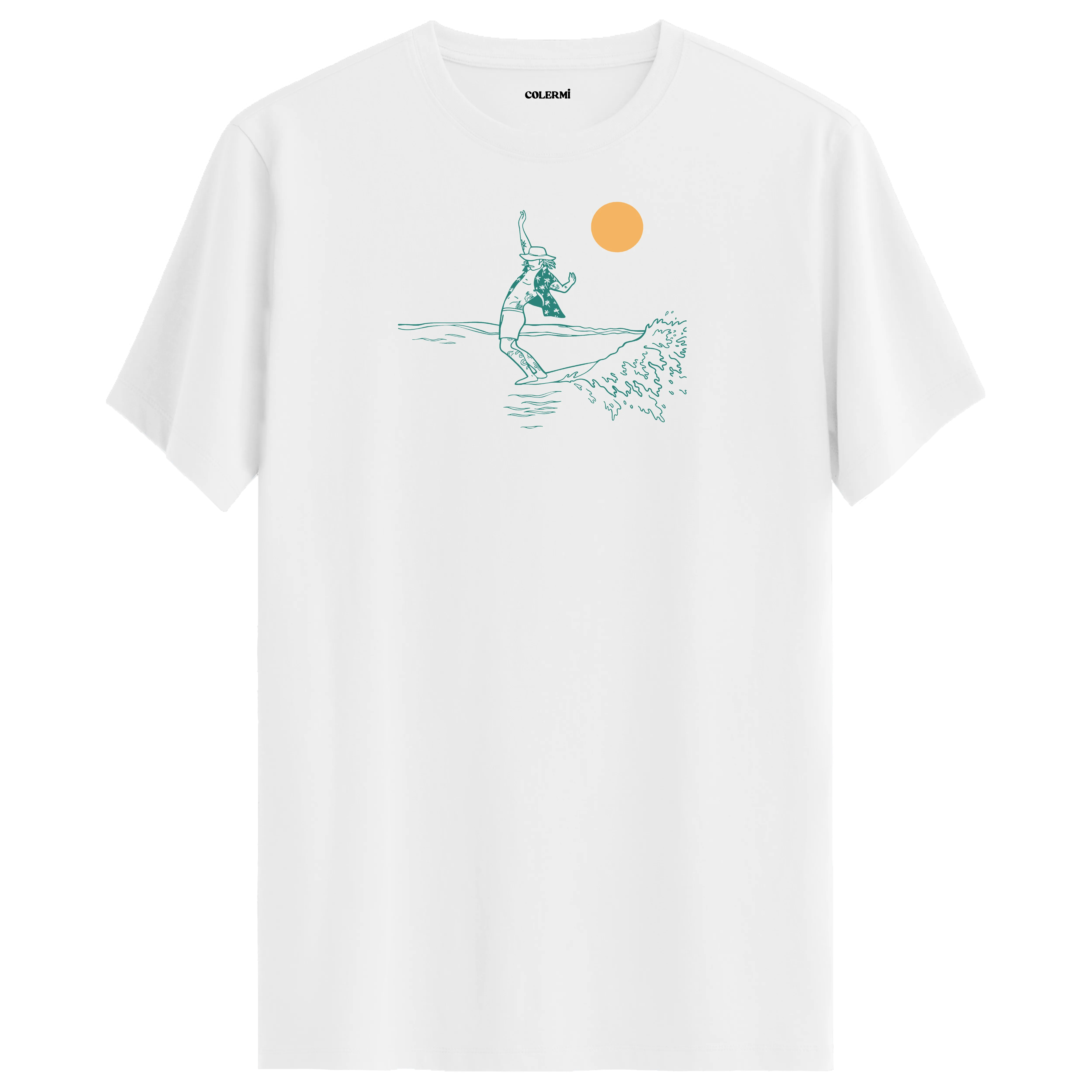 Güneş Altında Surf T-shirt