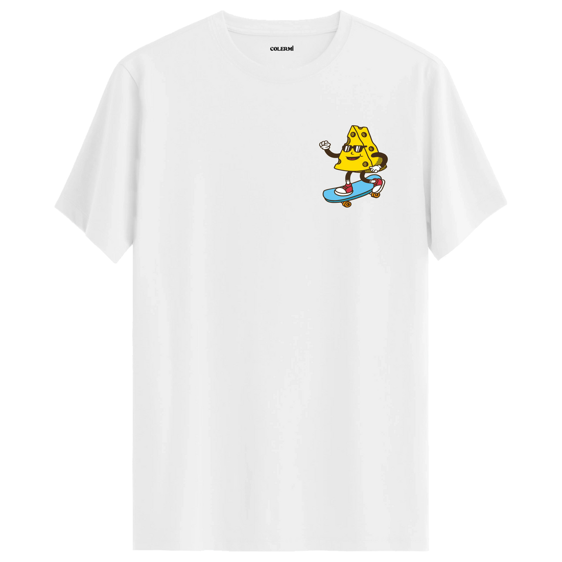 Skateboard Cheese Crew Neck T-Shirt