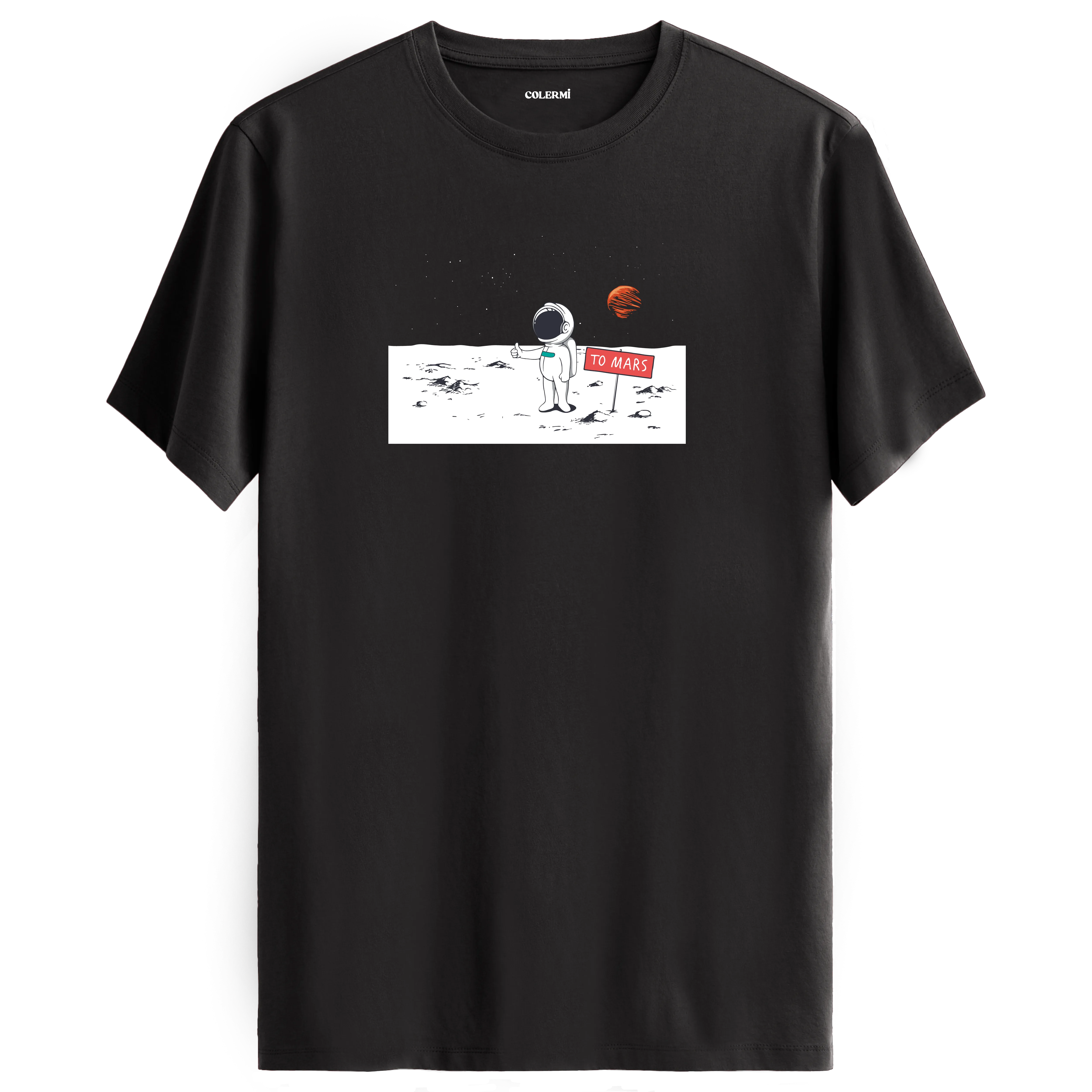 Astronot Mars Yolu Tişört