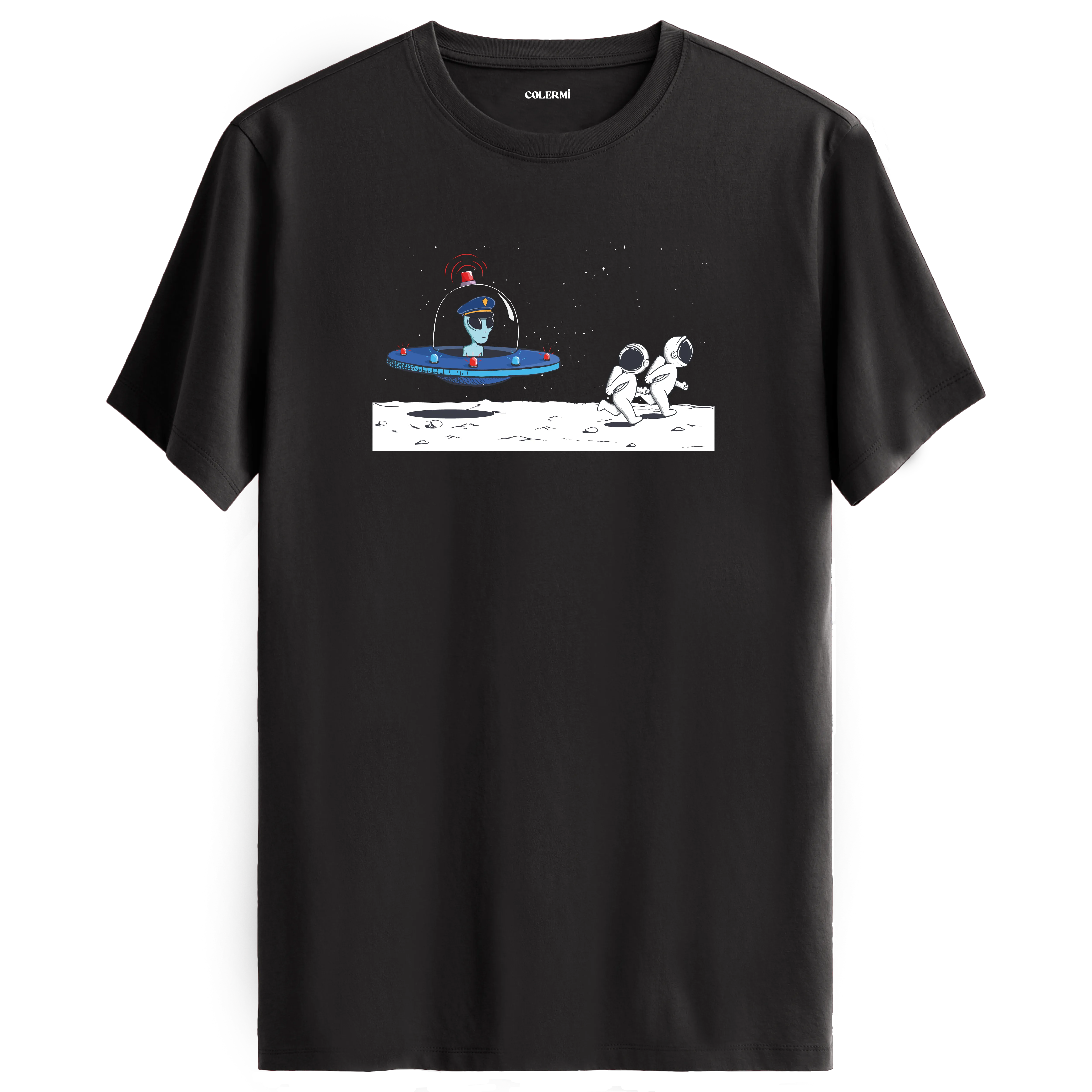 Astronot ve UFO Tişört