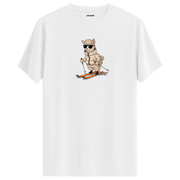 Skiing Alpaca Crew Neck T-Shirt