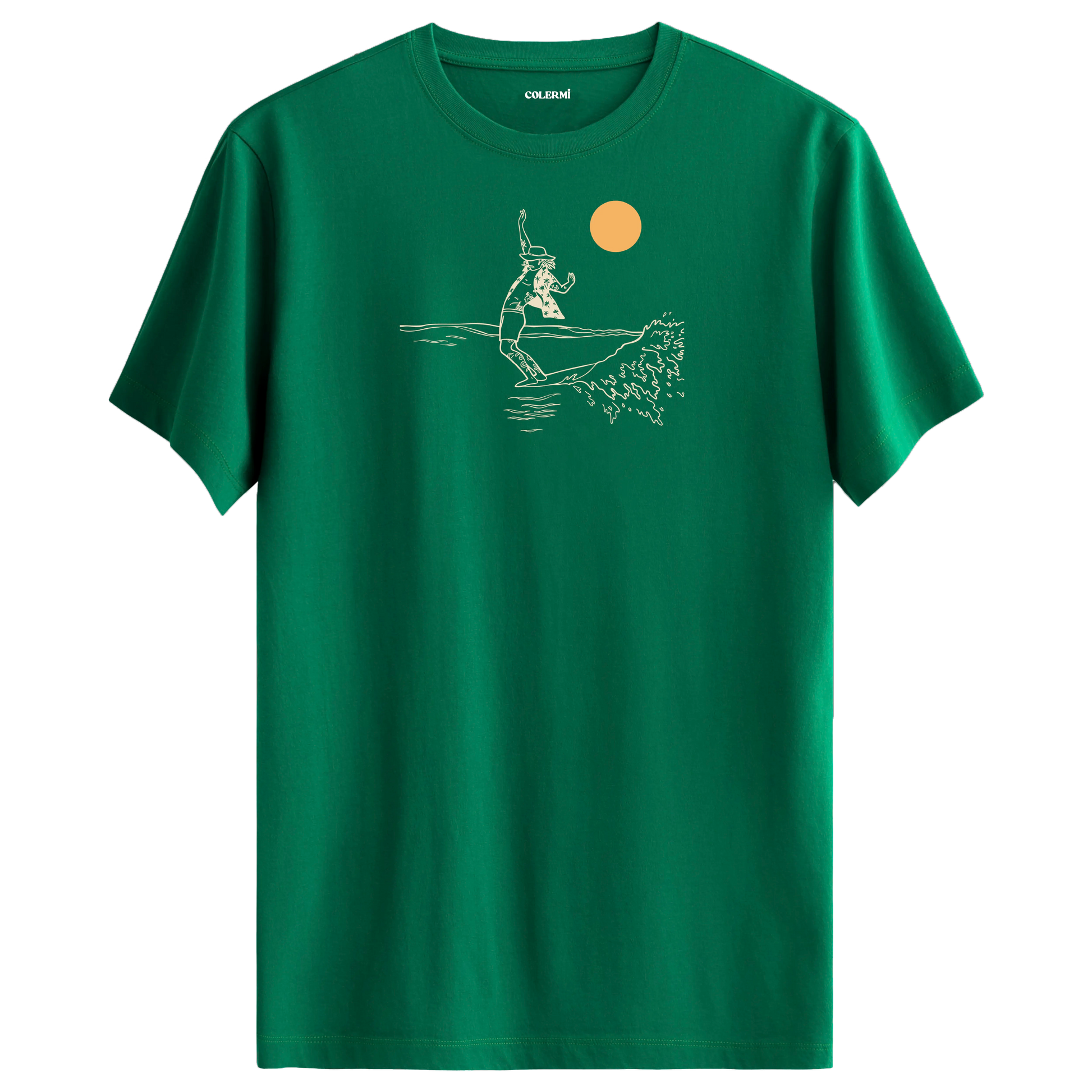 Güneş Altında Surf T-shirt görsel 4 | Colermi