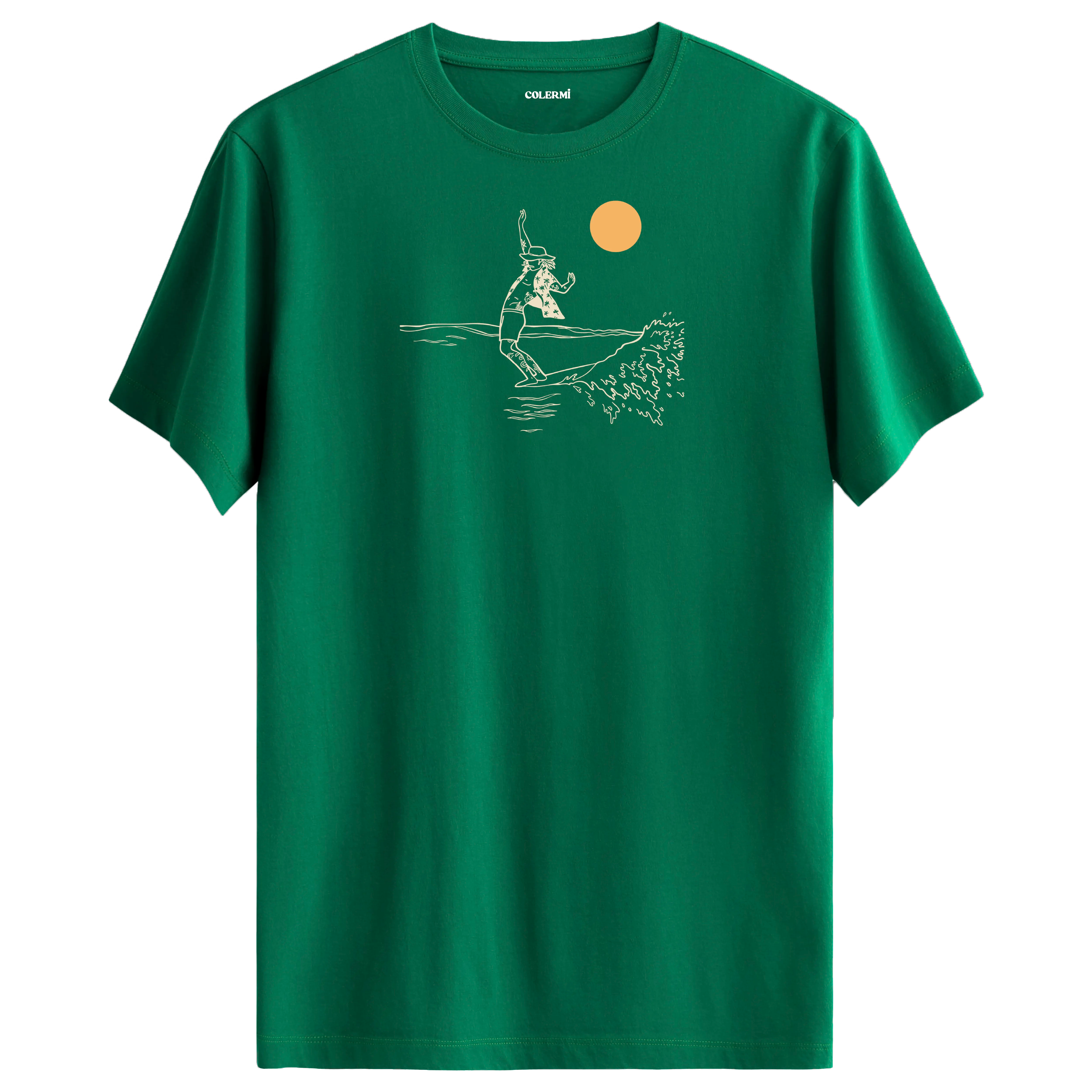 Güneş Altında Surf T-shirt görsel 4 | Colermi