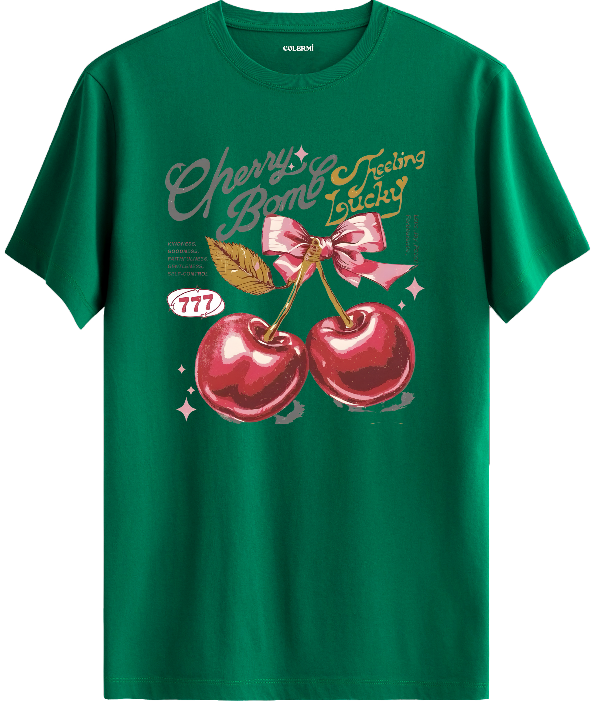 Cherry Bomb Baskılı Tişört görsel 10 | Colermi