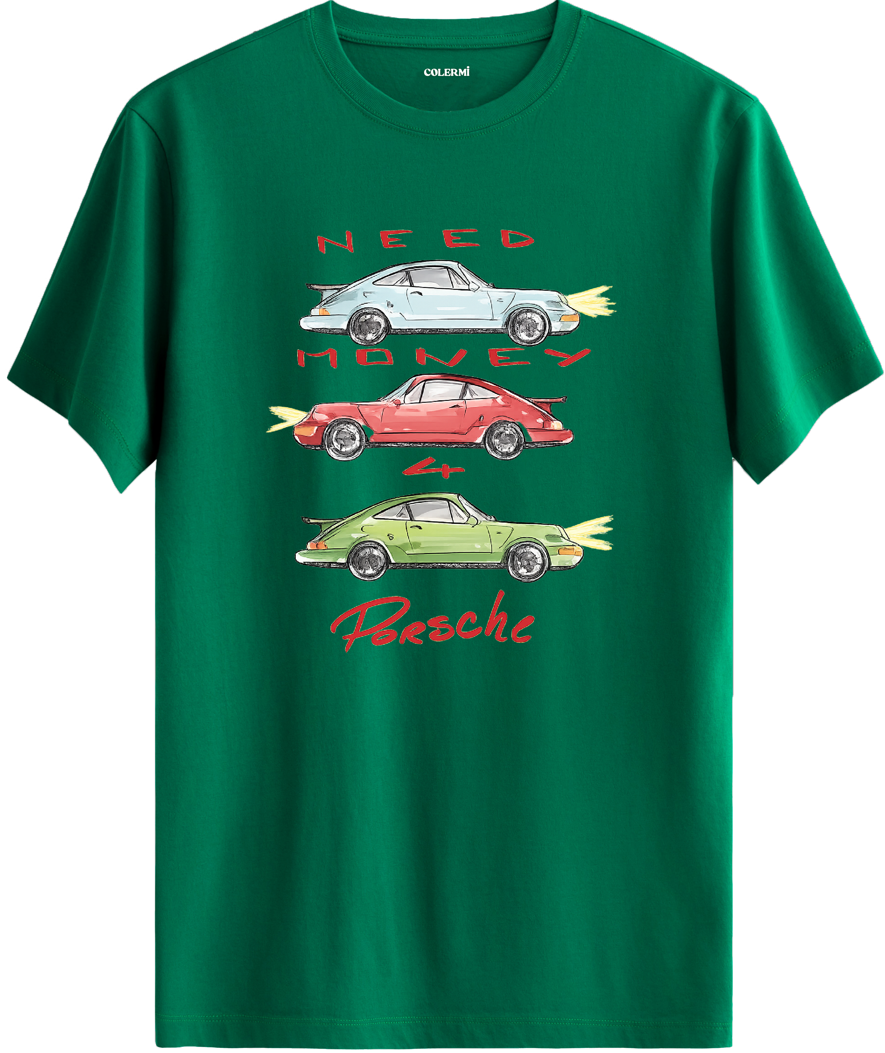Retro Need Money Baskılı Regular Tişört
