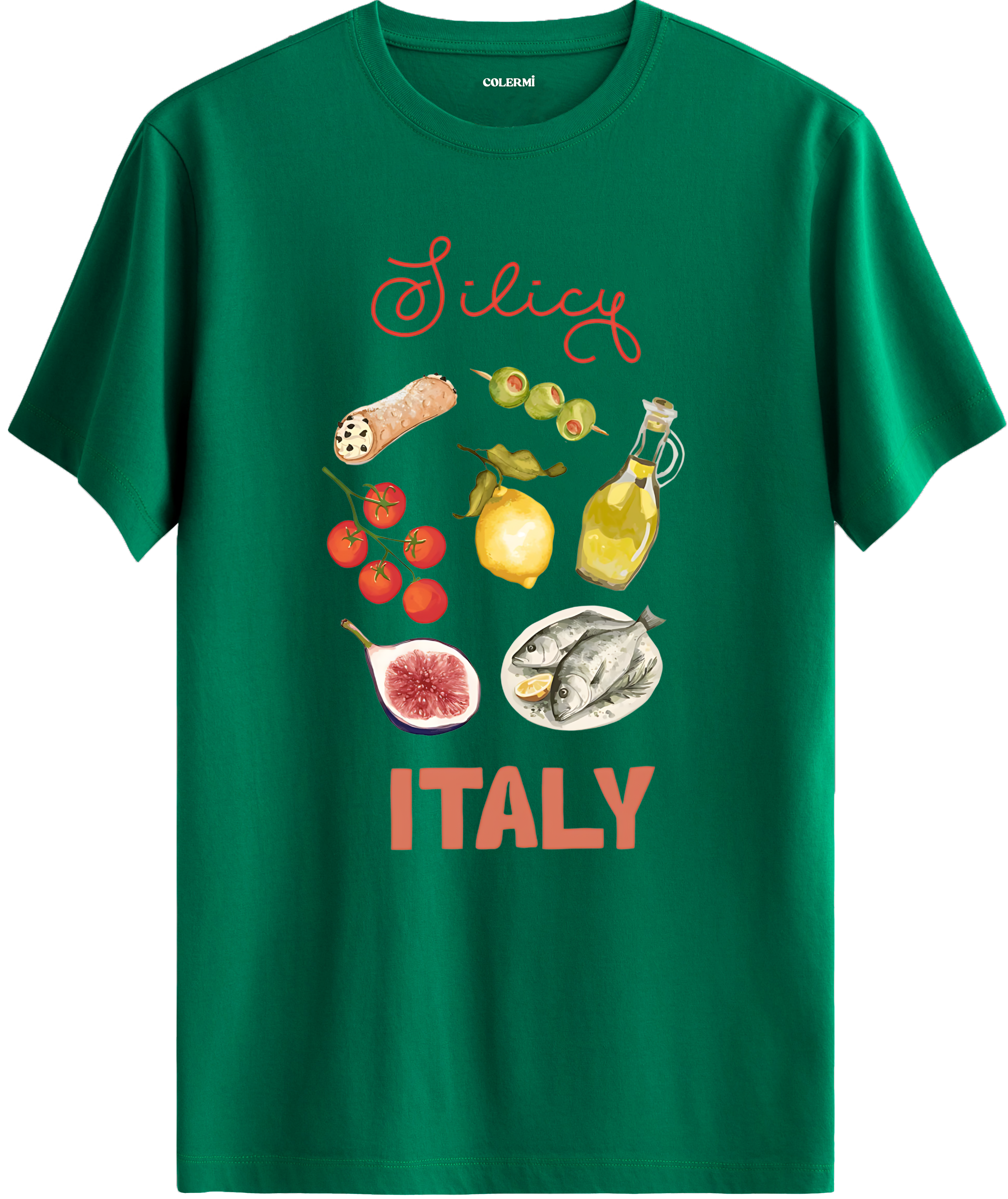 Italy Baskılı Tişört