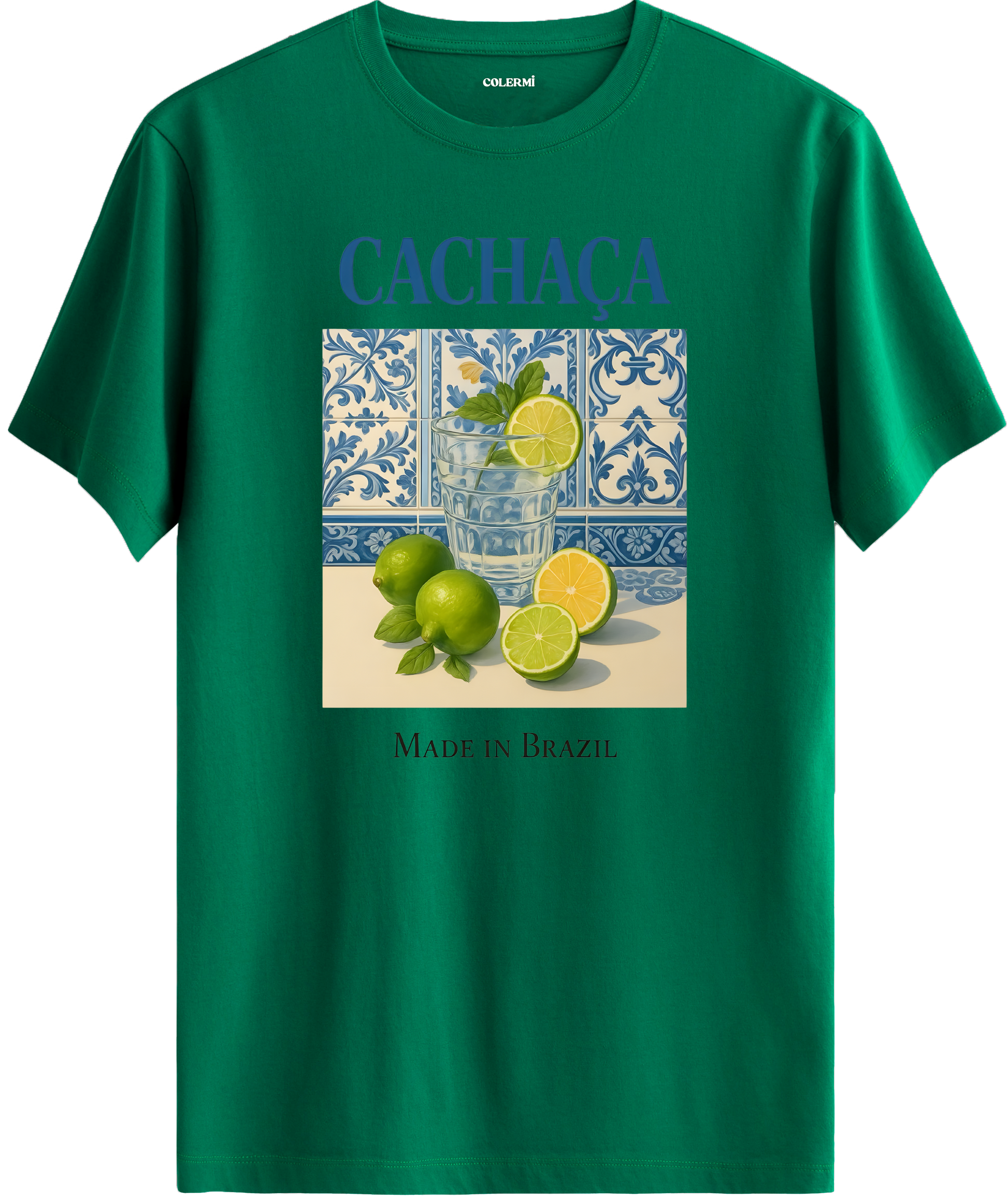 Cachaça Made In Brazil Baskılı Tişört görsel 10 | Colermi