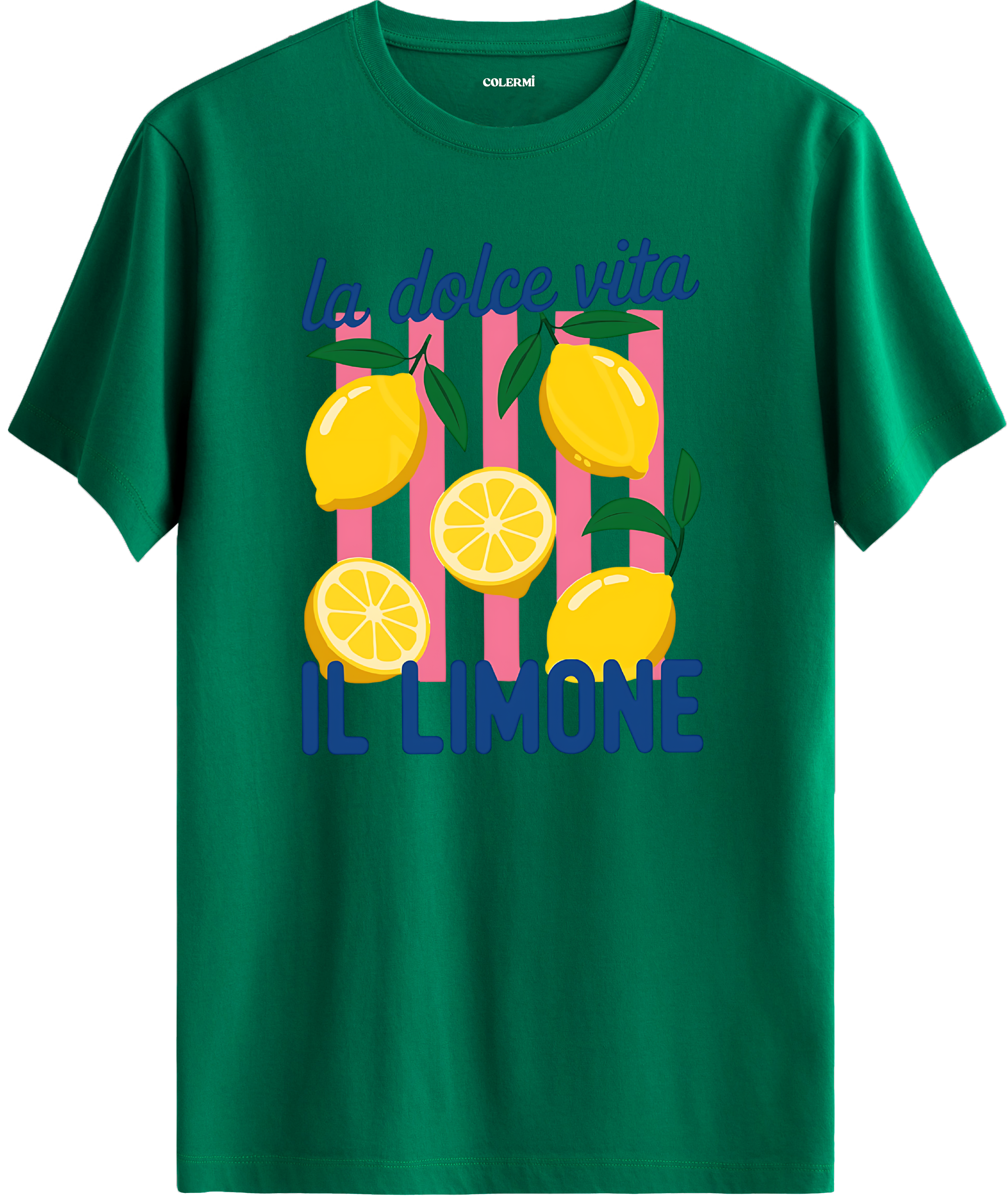La Dolce Vita Limon Baskılı Tişört