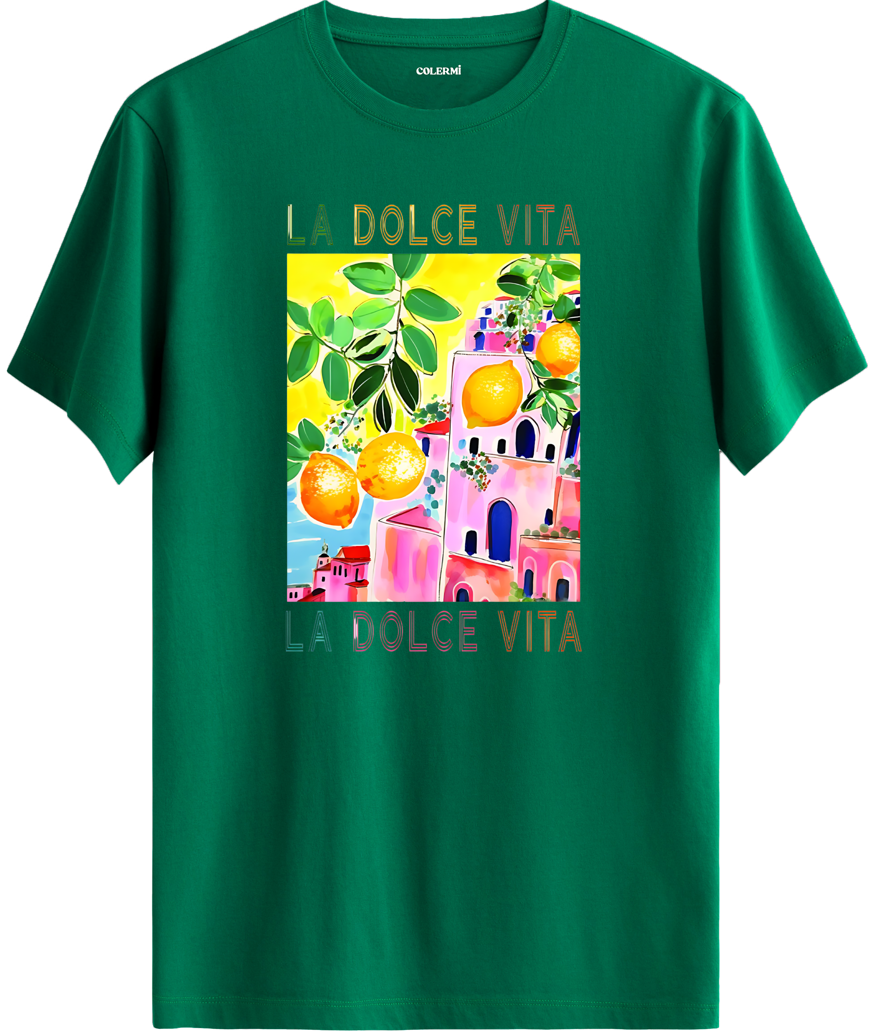 La Dolce Vita Limon Baskılı Tişört