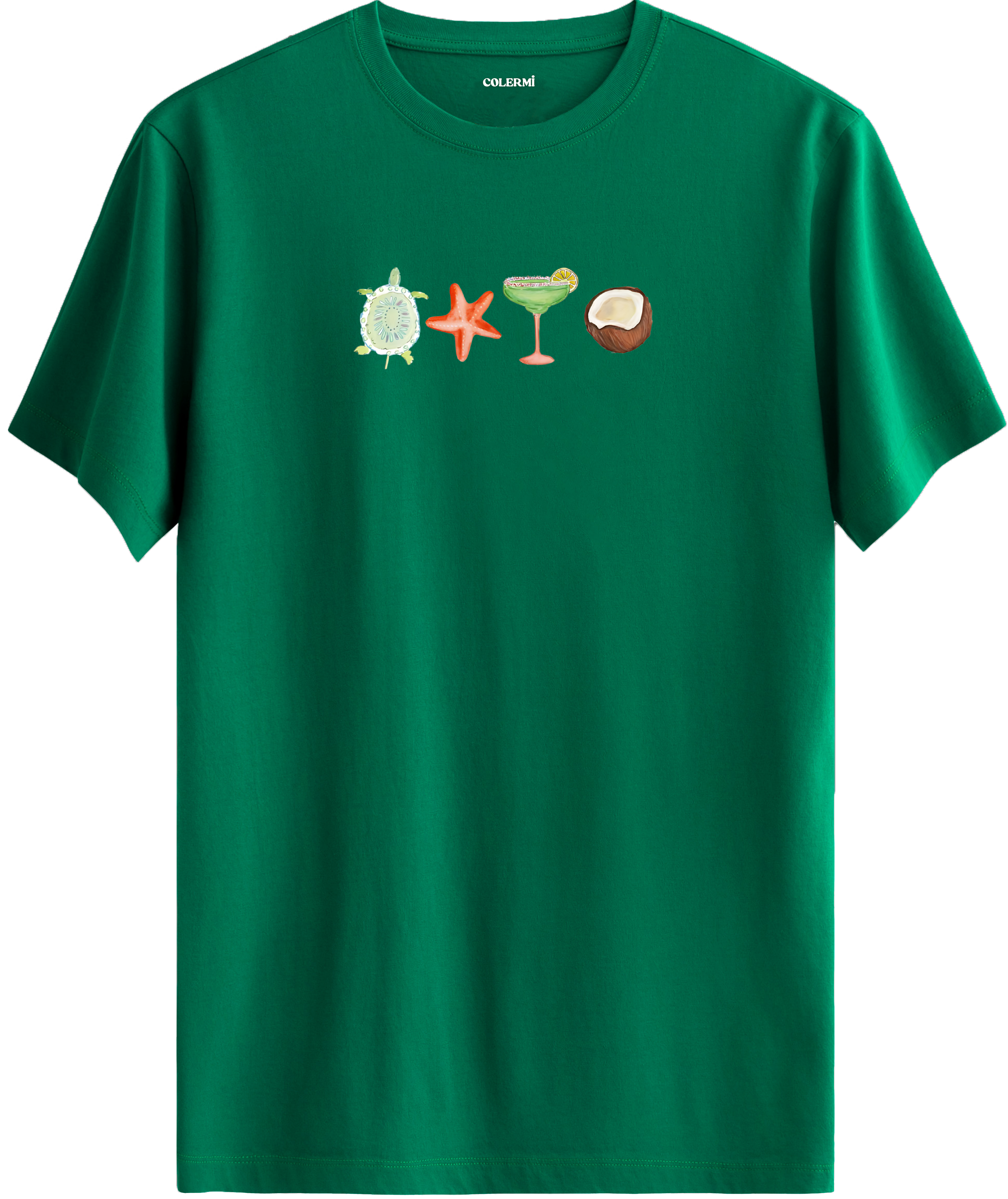 Tropical Icons Baskılı Regular Tişört