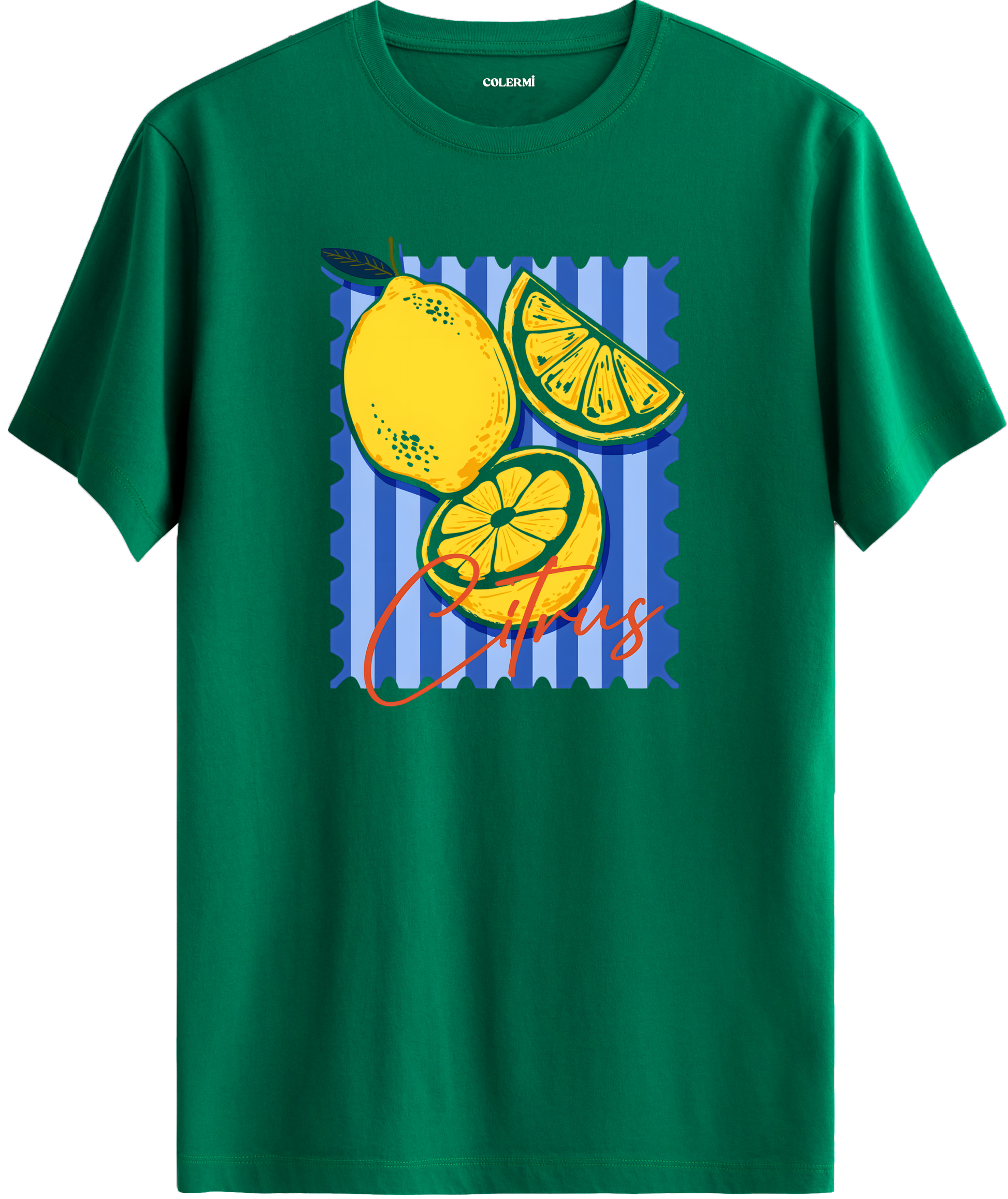 Citrus Lemon Baskılı Tişört görsel 10 | Colermi