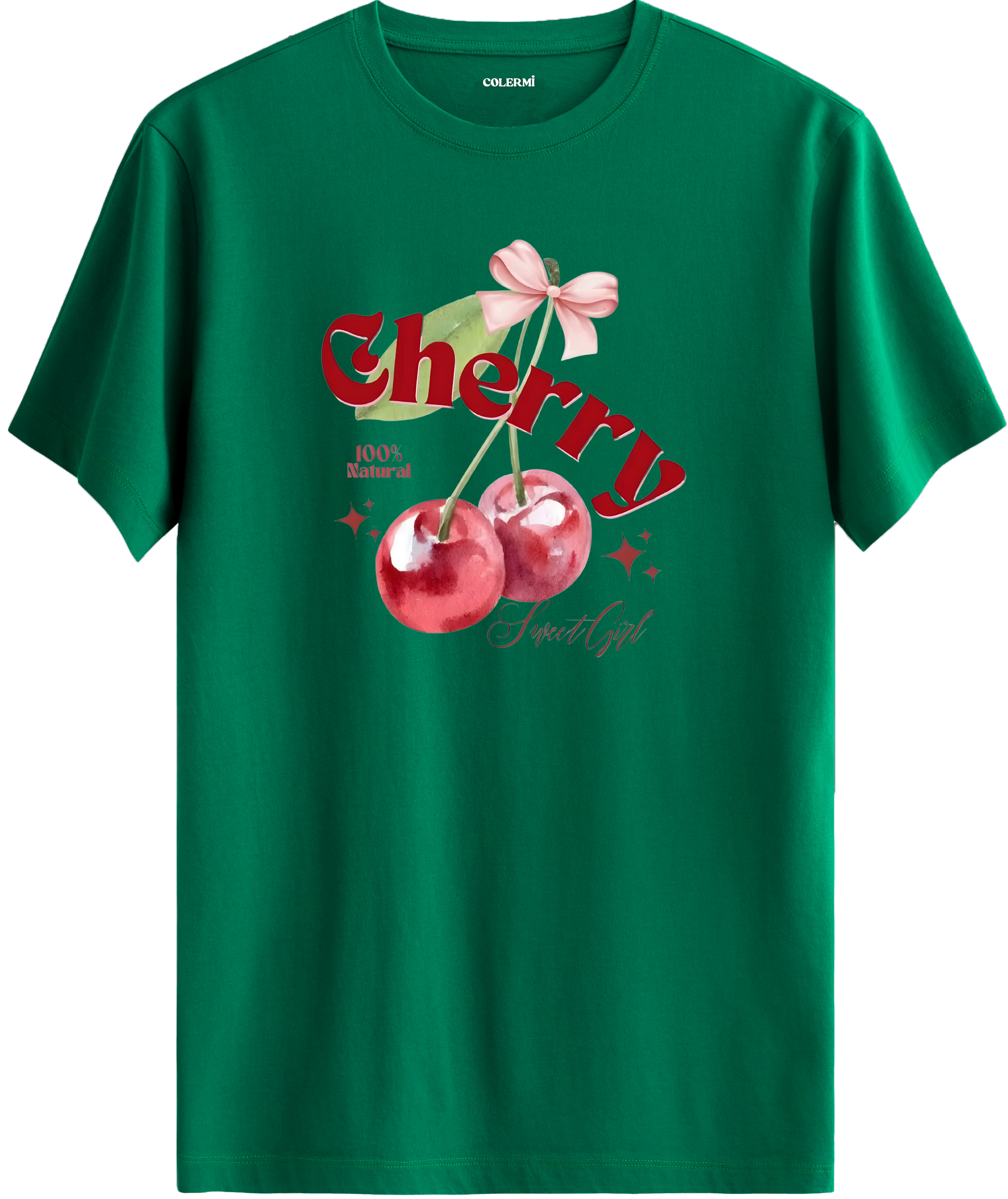 Cherry Sweet Girl Baskılı Tişört görsel 10 | Colermi