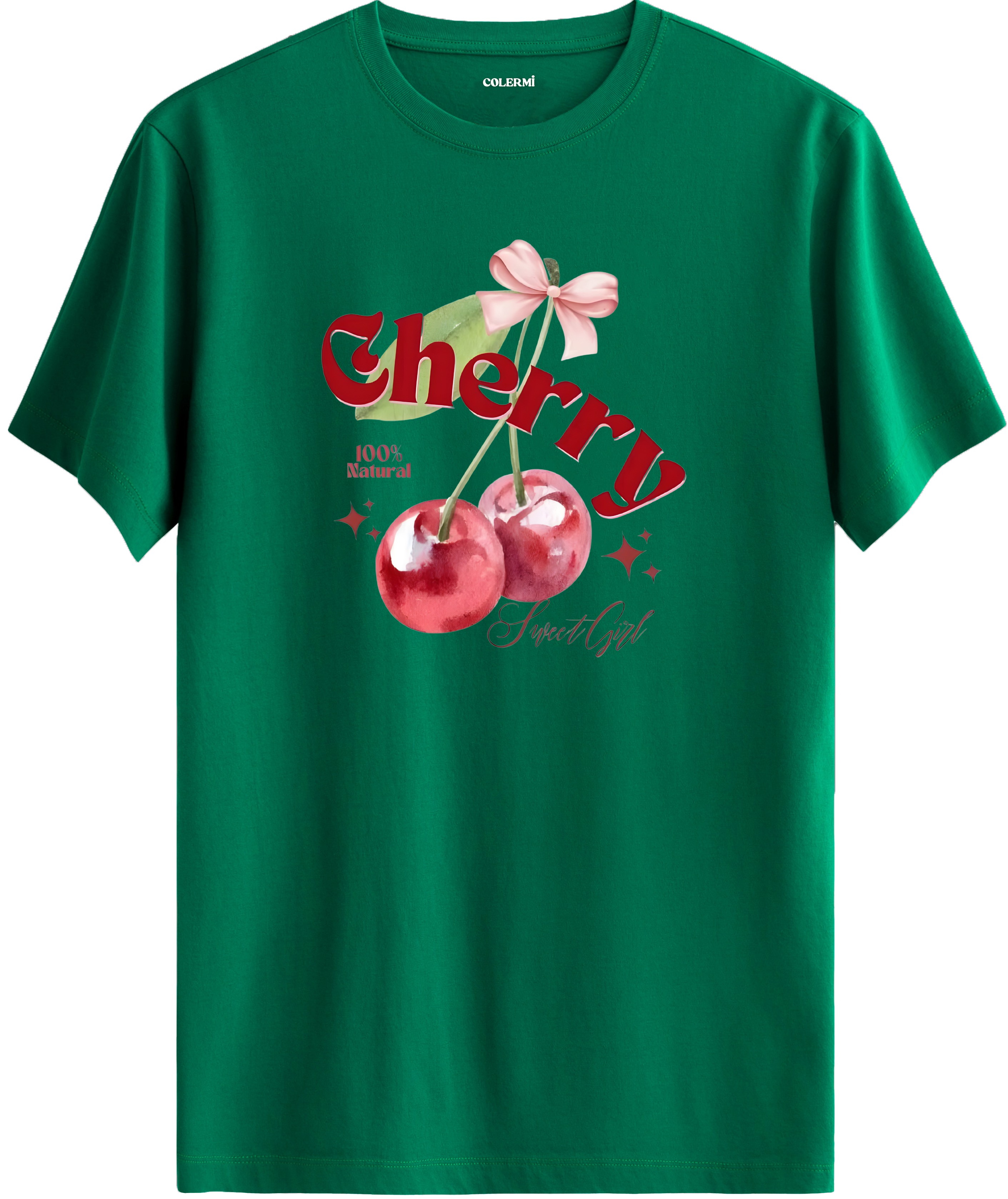 Cherry Sweet Girl Baskılı Tişört görsel 10 | Colermi