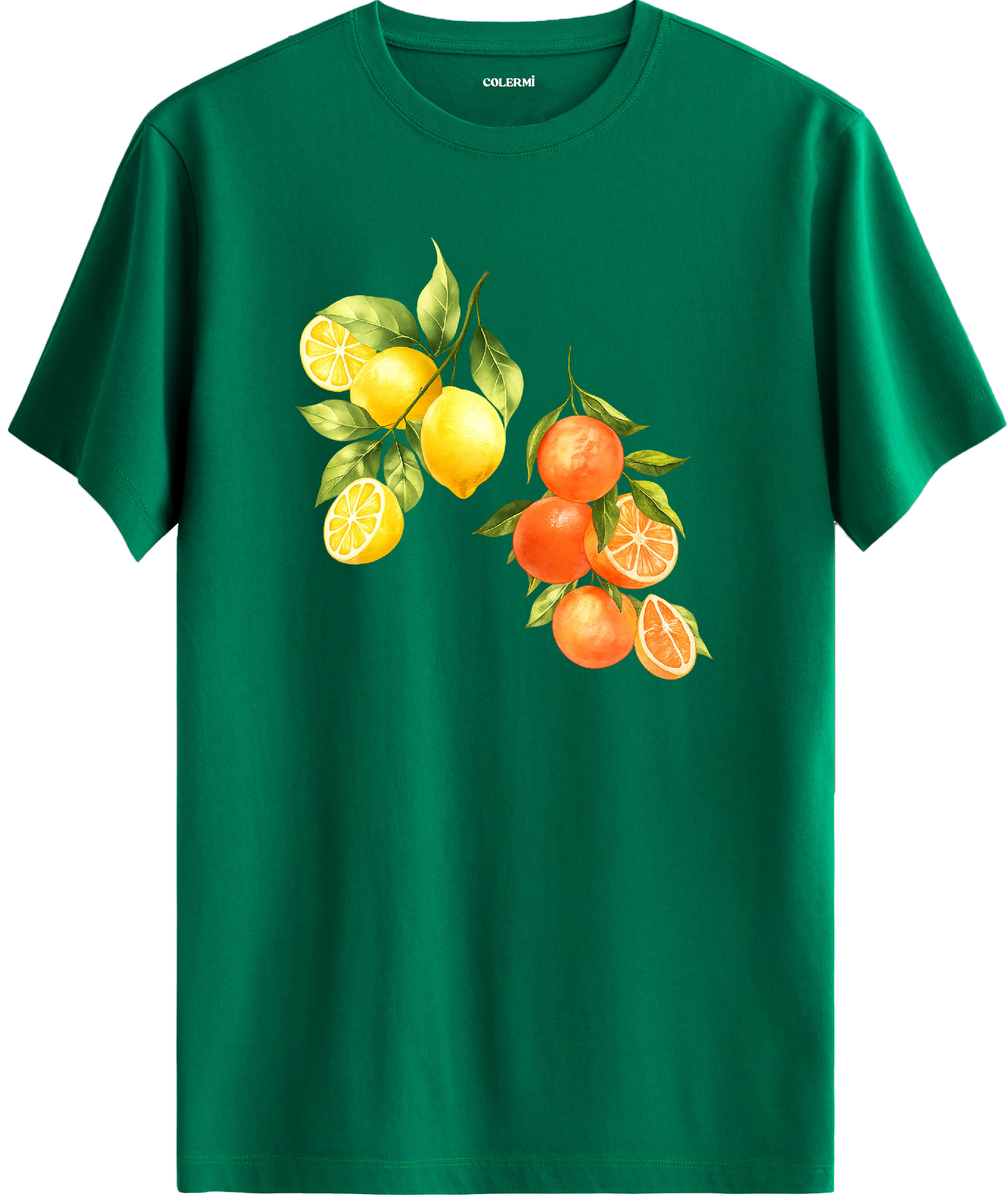 Limon ve Portakal Baskılı Tişört