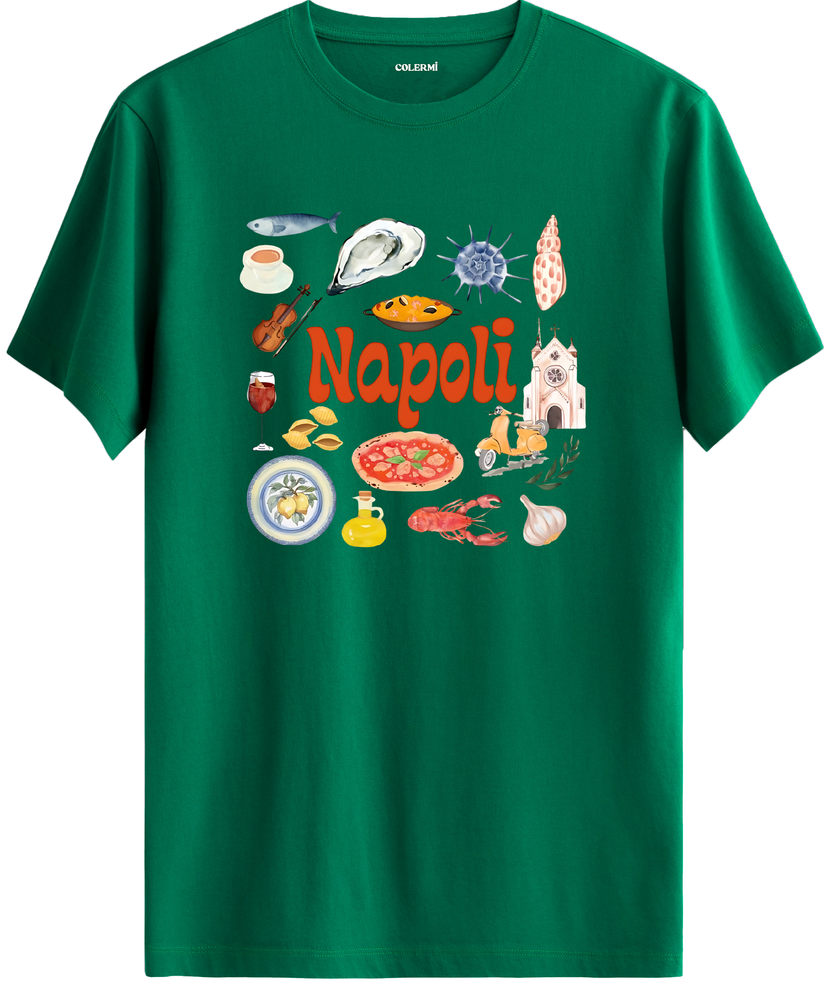 Napoli Baskılı Regular Tişört