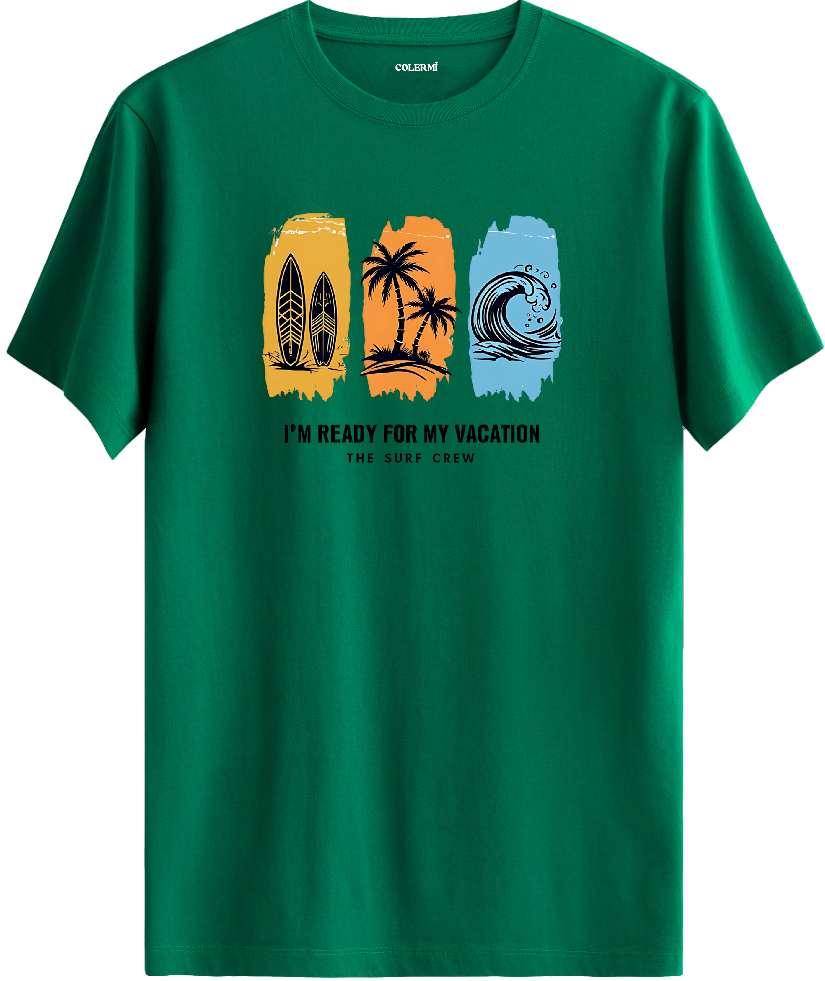 Vacation Surf Crew Baskılı Regular Tişört