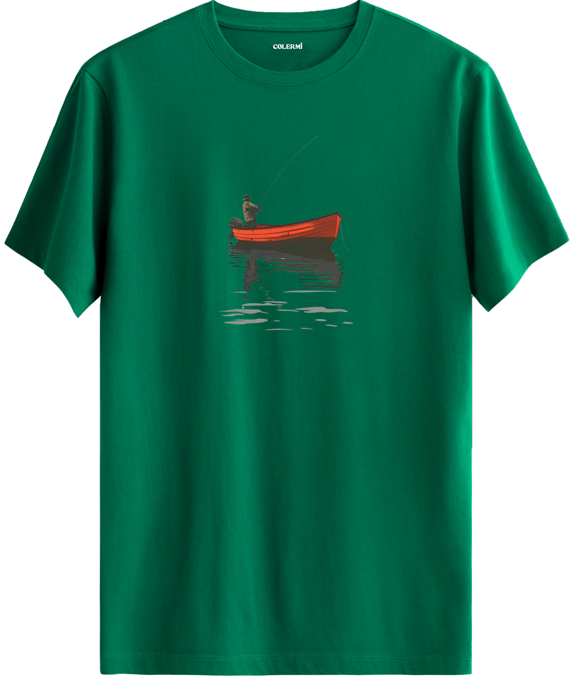 Fisherman Boat Baskılı Tişört görsel 10 | Colermi