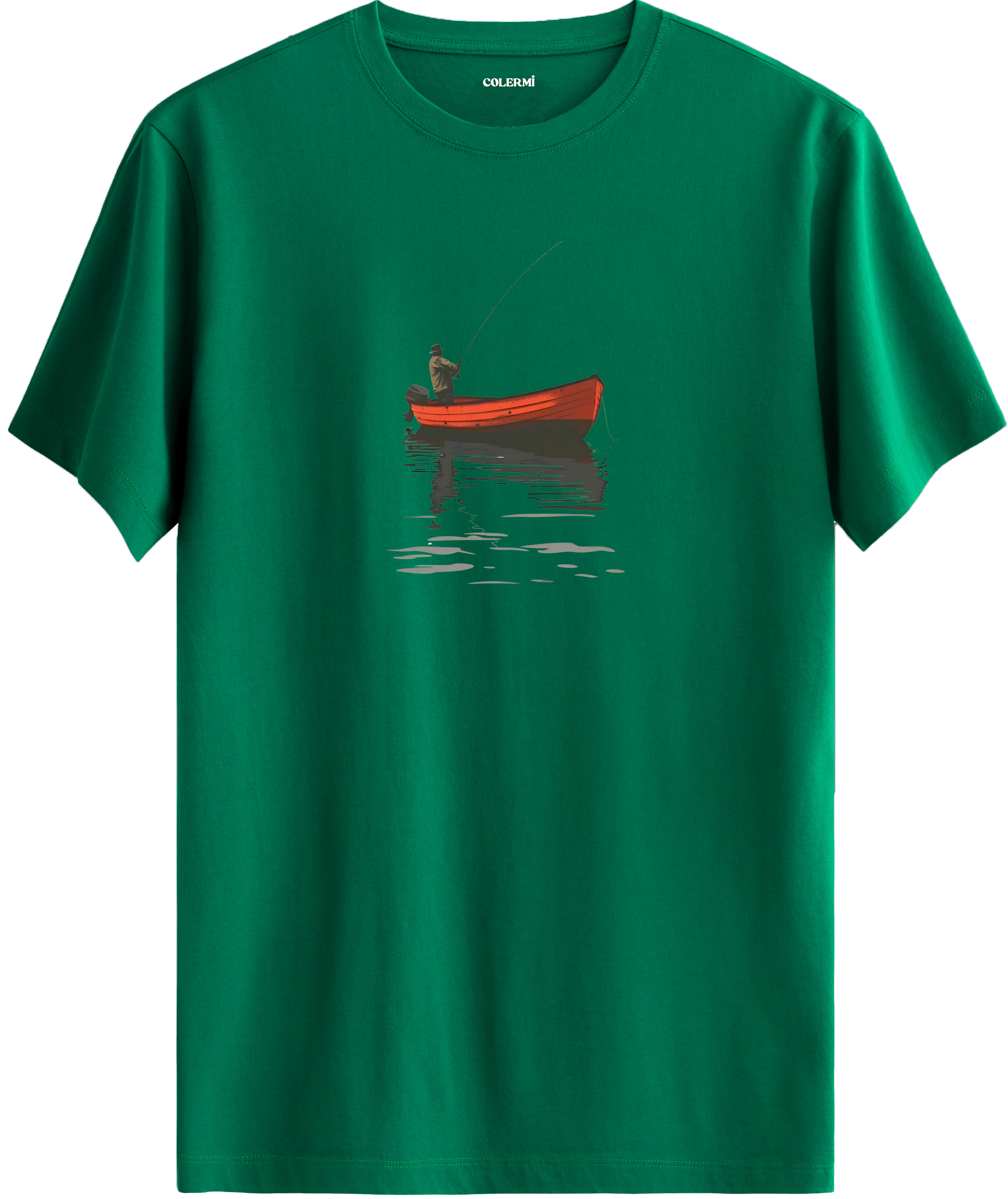 Fisherman Boat Baskılı Tişört görsel 10 | Colermi