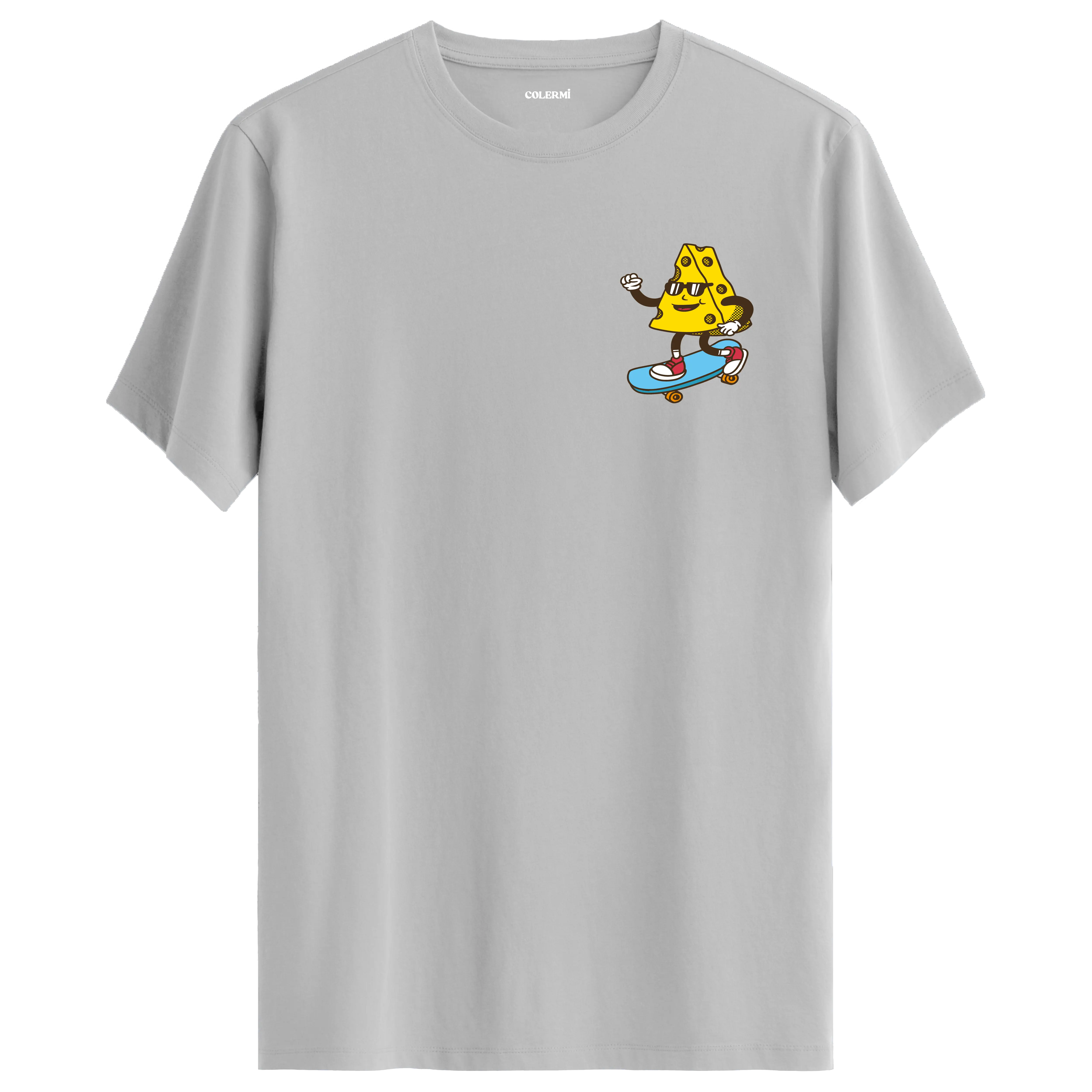Skateboard Cheese Crew Neck T-Shirt