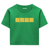 Colermi Güneş Desenli Crop Top Tişört