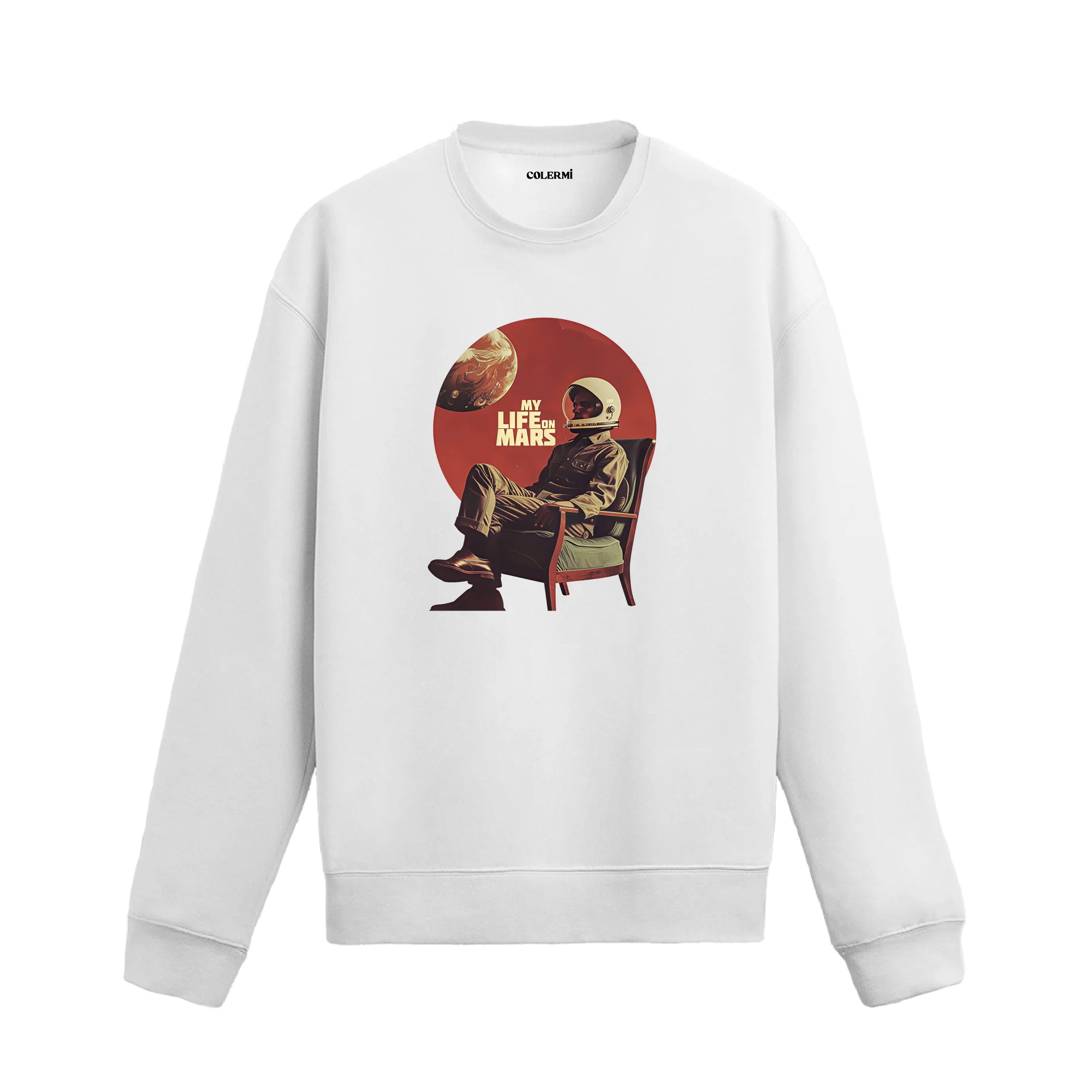 Astronot Tasarımlı Sweatshirt