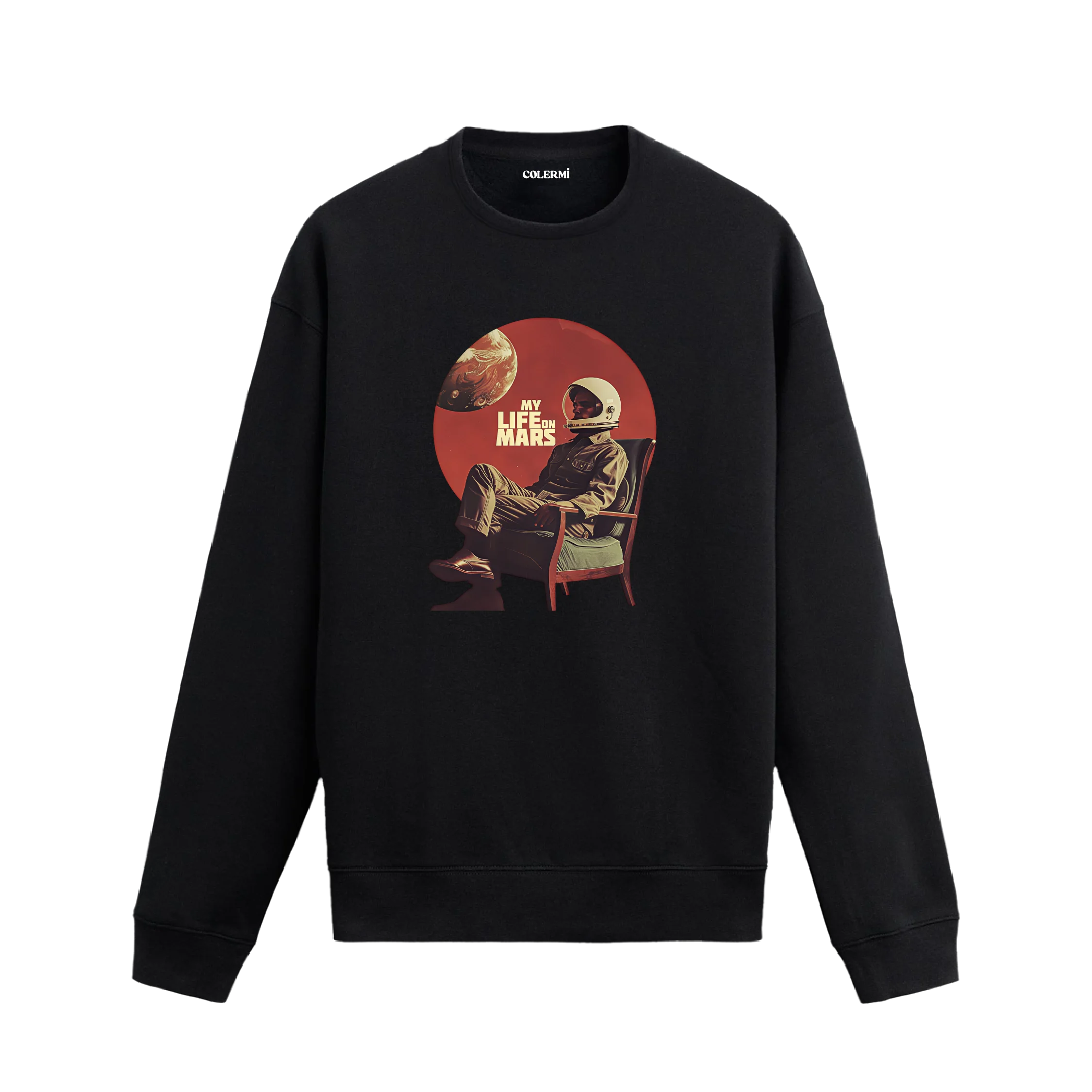 Astronot Tasarımlı Sweatshirt