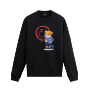 Graffiti Street ayıcık baskılı sweatshirt, sokak sanatı tasarımı ve pamuklu dokusuyla şehir stiline enerji katıyor.
