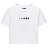 Crop T-Shirt - Kahve Tonları
