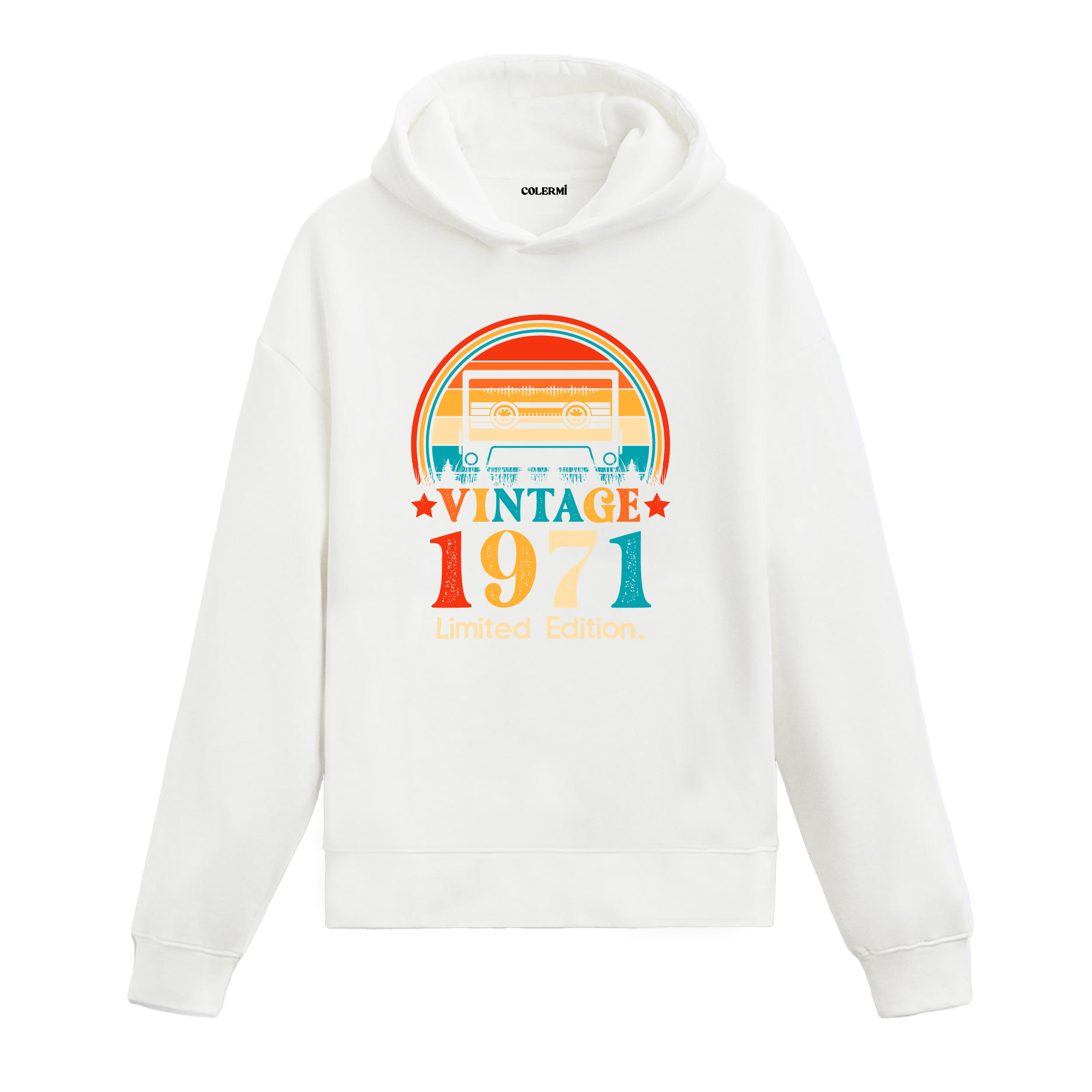 Mixtape Vintage Hoodie 1971 Retro Kapşonlu