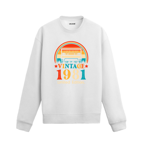 Mixtape Vintage Sweatshirt 1981 Tarihli Tasarım