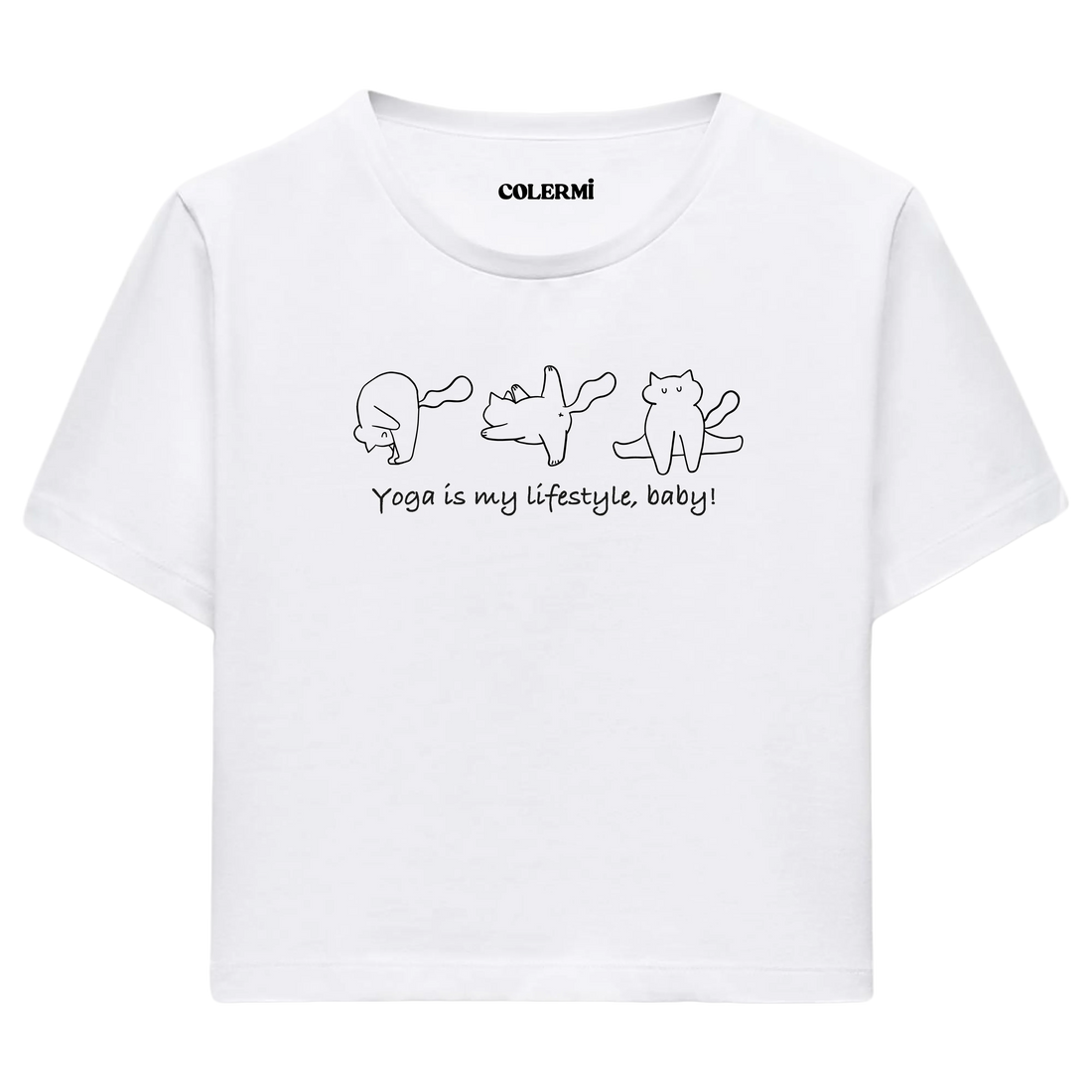 Yoga Crop T-Shirt - Yoga Yaşam Tarzıdır