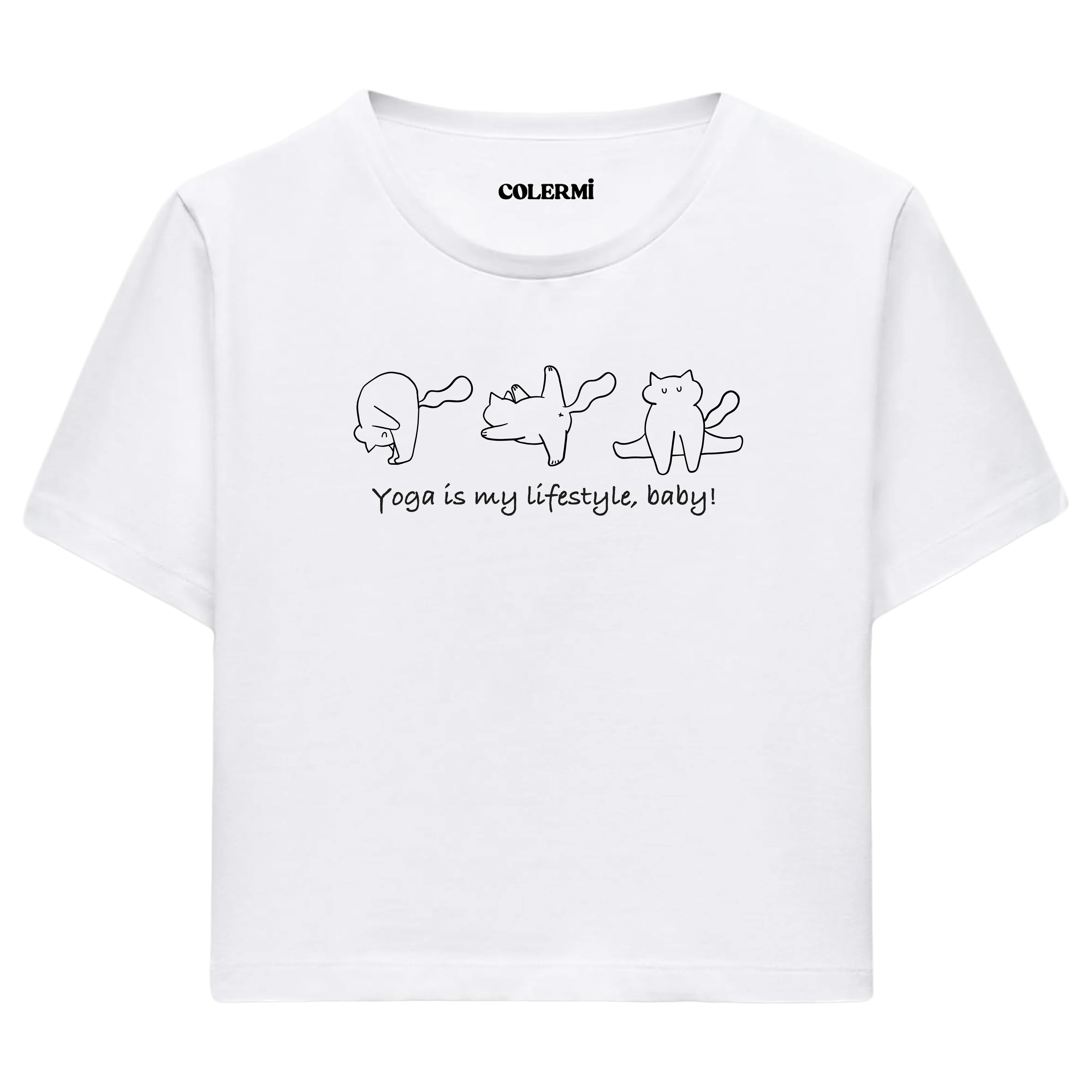 Yoga Crop T-Shirt - Yoga Yaşam Tarzıdır