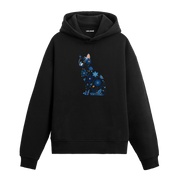 Çiçek Desenli Kedi Tasarımlı Hoodie | Colermi