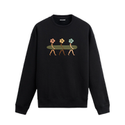 Doğa Temalı Çiçek Figürlü Sweatshirt | Colermi