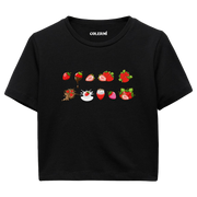Strawberry & Chocolate Women’s Crop T-Shirt