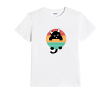 Retro Kedi Çocuk T-Shirt